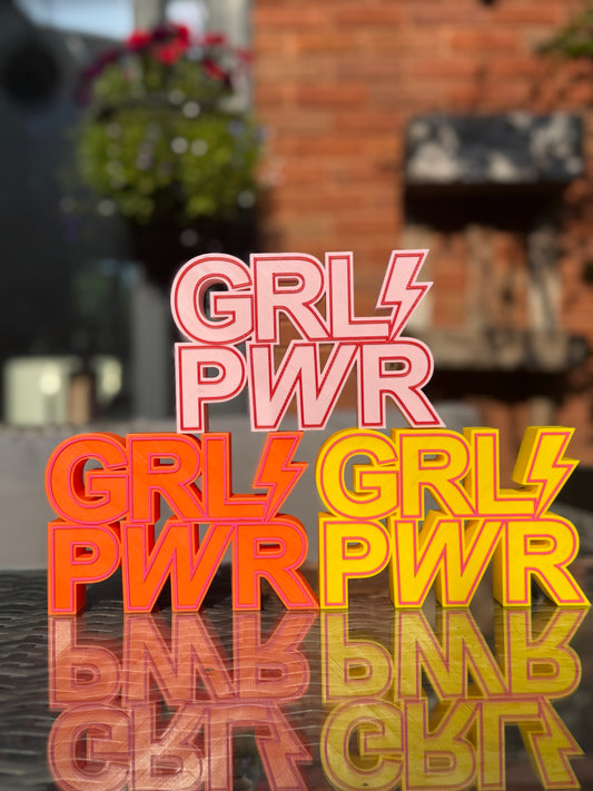 GRL PWR Shelf Sign