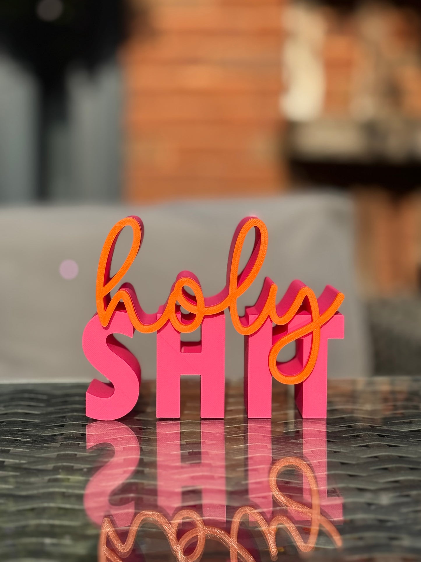 Bold “Holy Shit” Shelf Sign