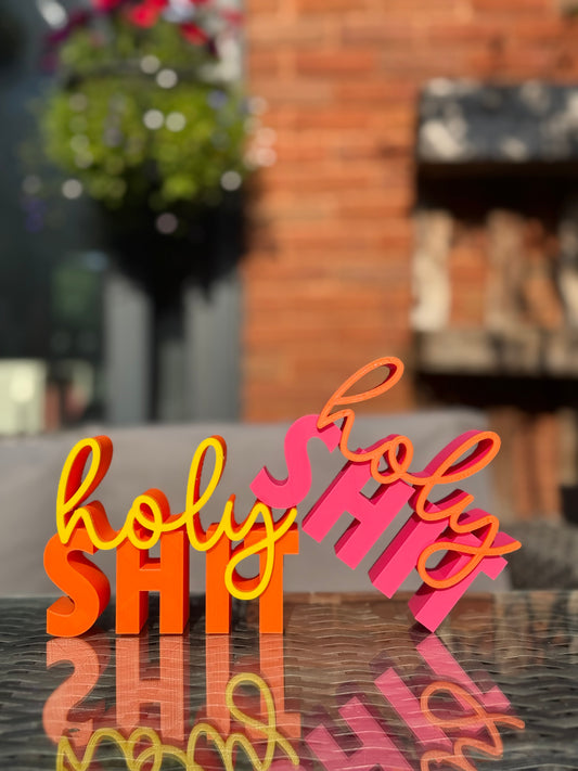 Bold “Holy Shit” Shelf Sign