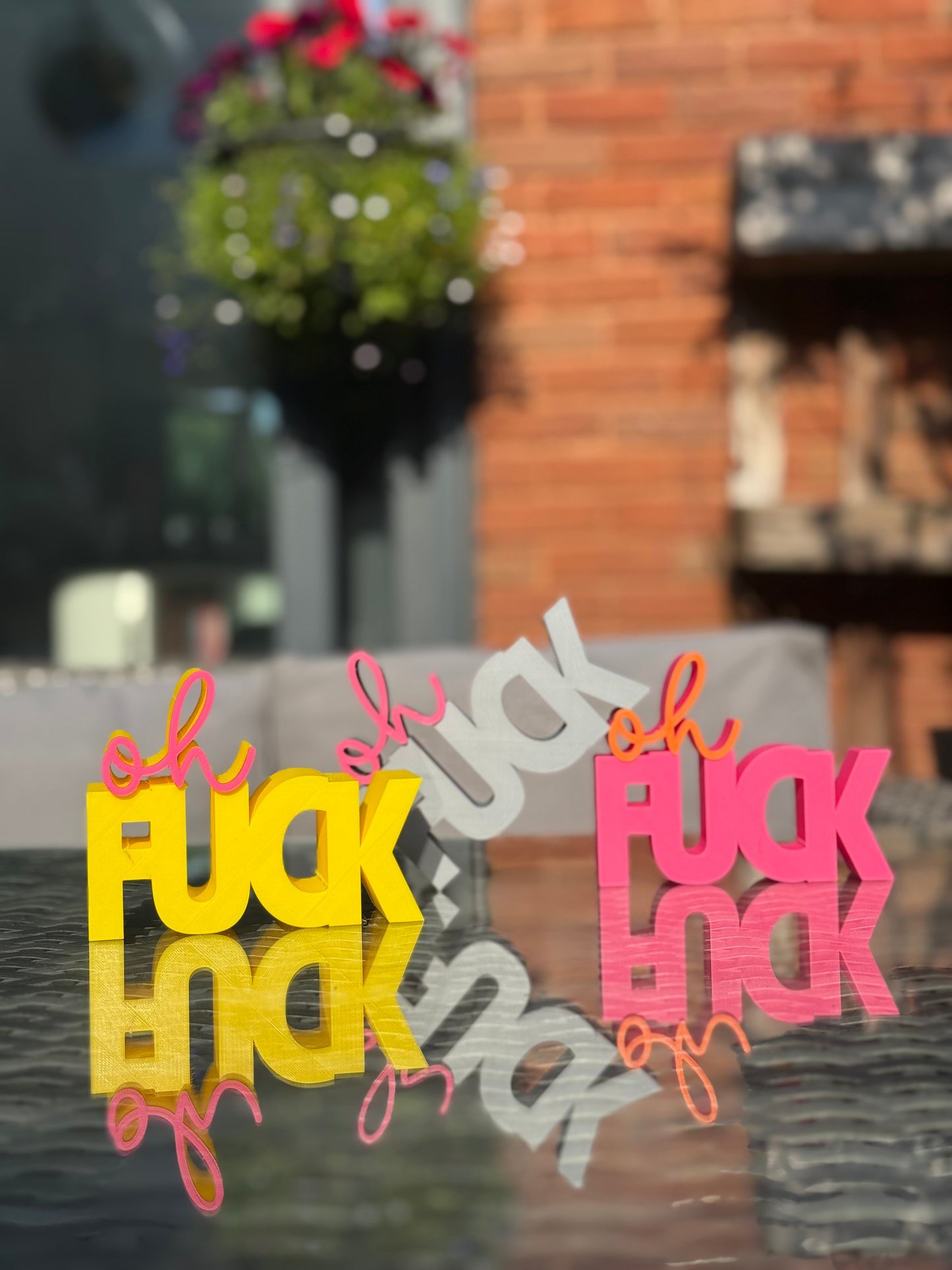Bold "Oh Fuck" Shelf Sign
