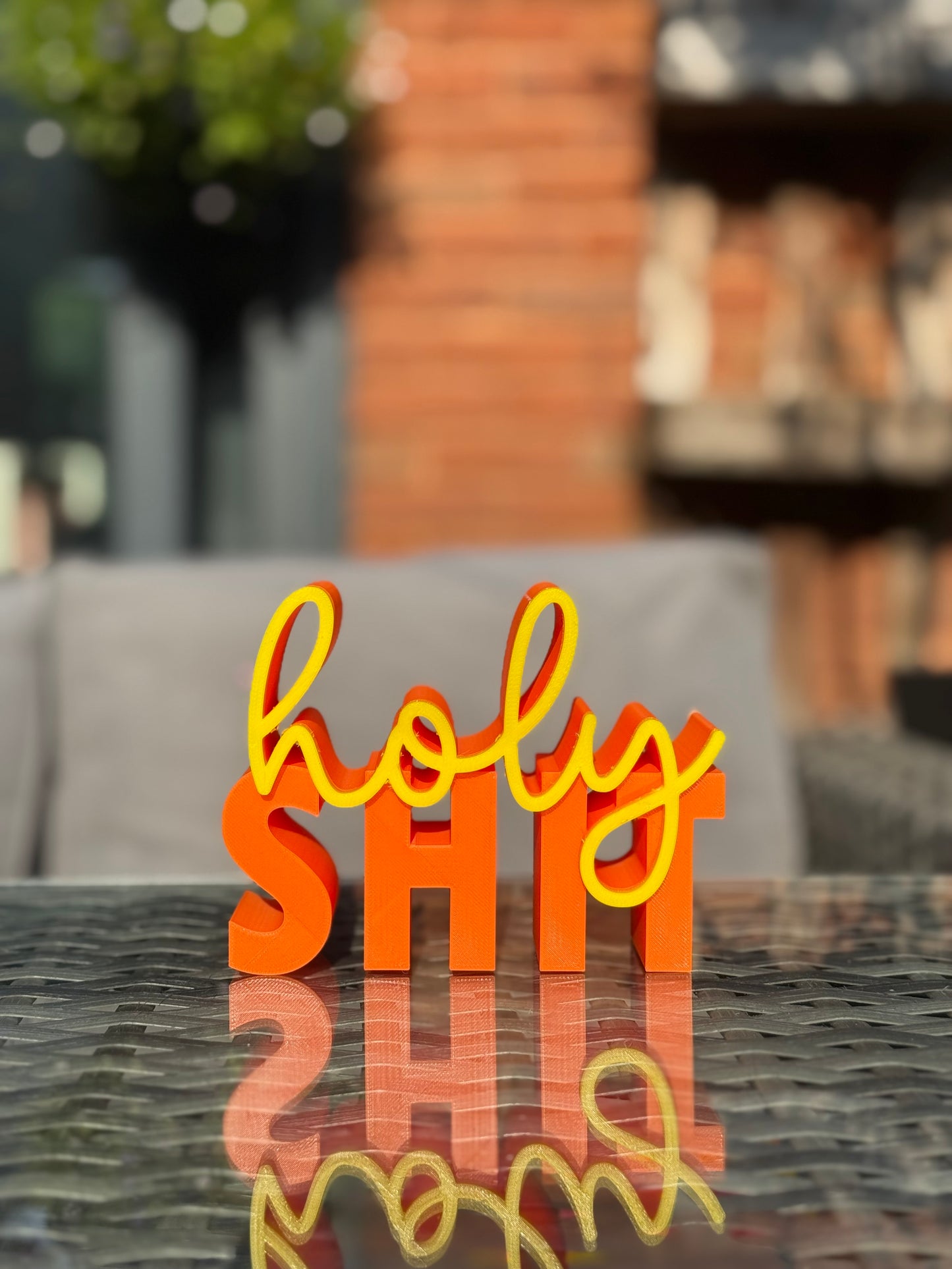 Bold “Holy Shit” Shelf Sign