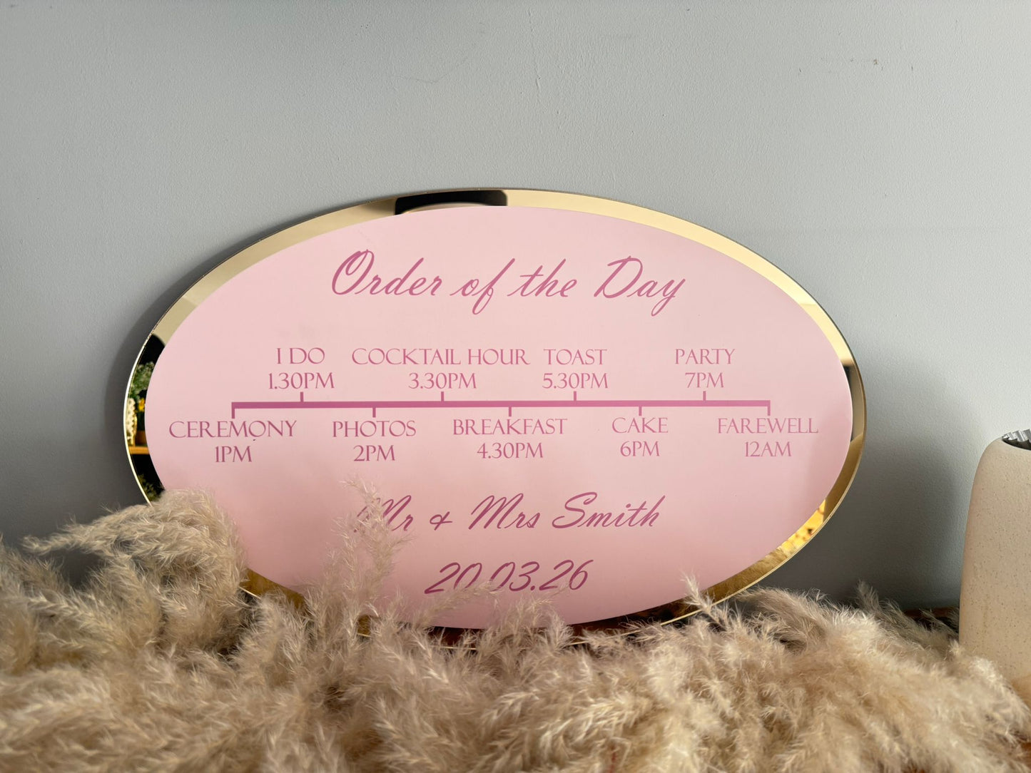 Order of the Day Sign