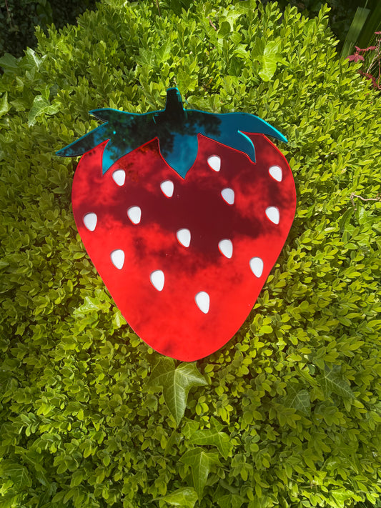 Strawberry Mirror Wall Art