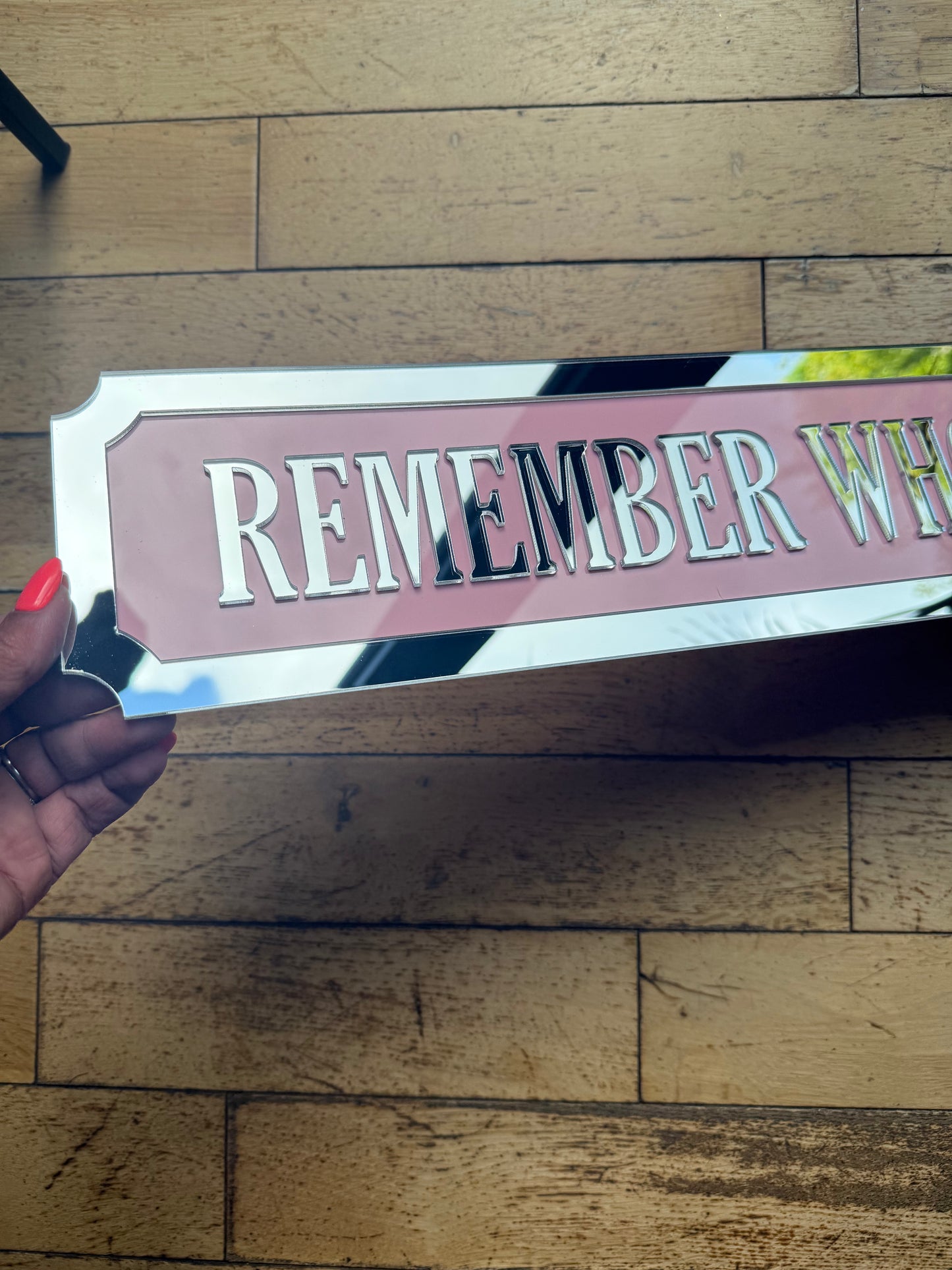 Remember Who You Are - Street style sign, wall decor.