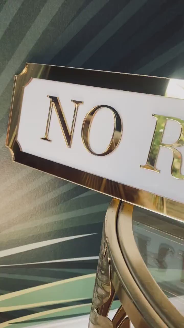 NO RIFF RAFF Street style sign, wall decor.