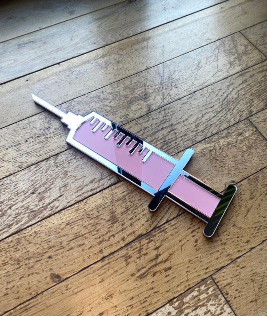 LARGE SYRINGE Wall Decor, Aesthetics Decor, Syringe Wall Art