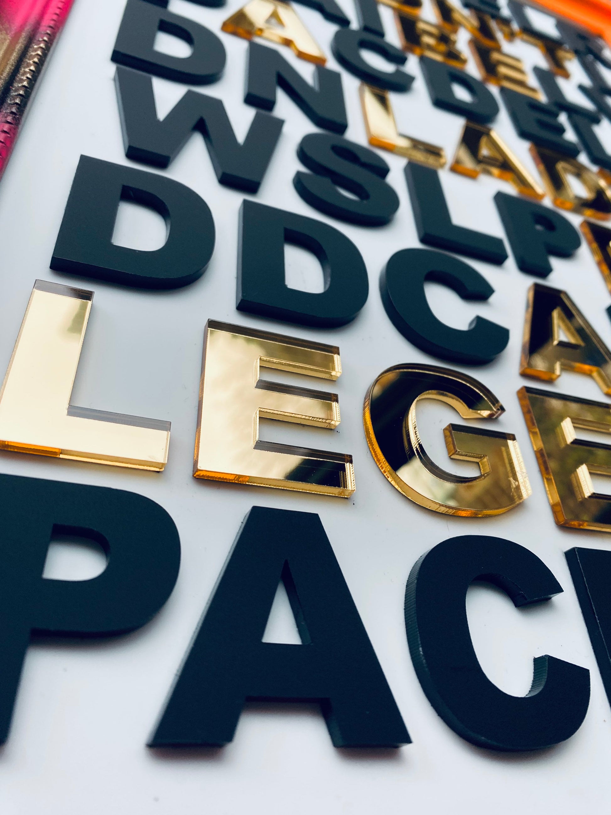 Don’t be a Lady be a Legend - Art Piece, 3D acrylic letters - choose frame colour