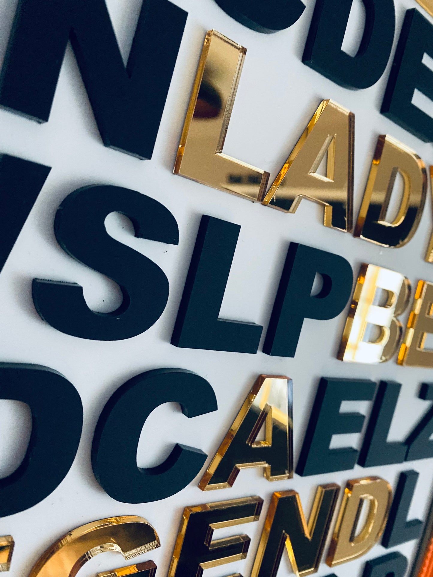 Don’t be a Lady be a Legend - Art Piece, 3D acrylic letters - choose frame colour