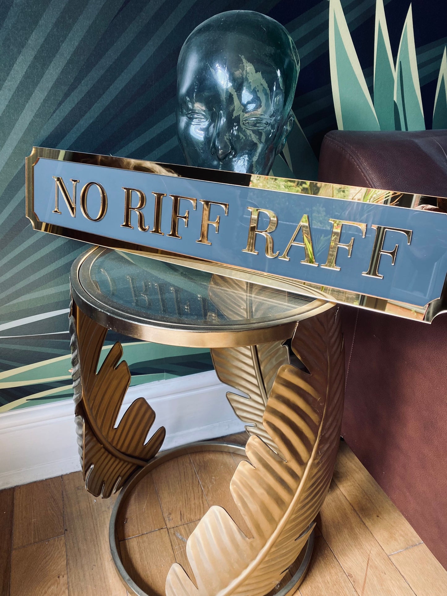 NO RIFF RAFF Street style sign, wall decor.