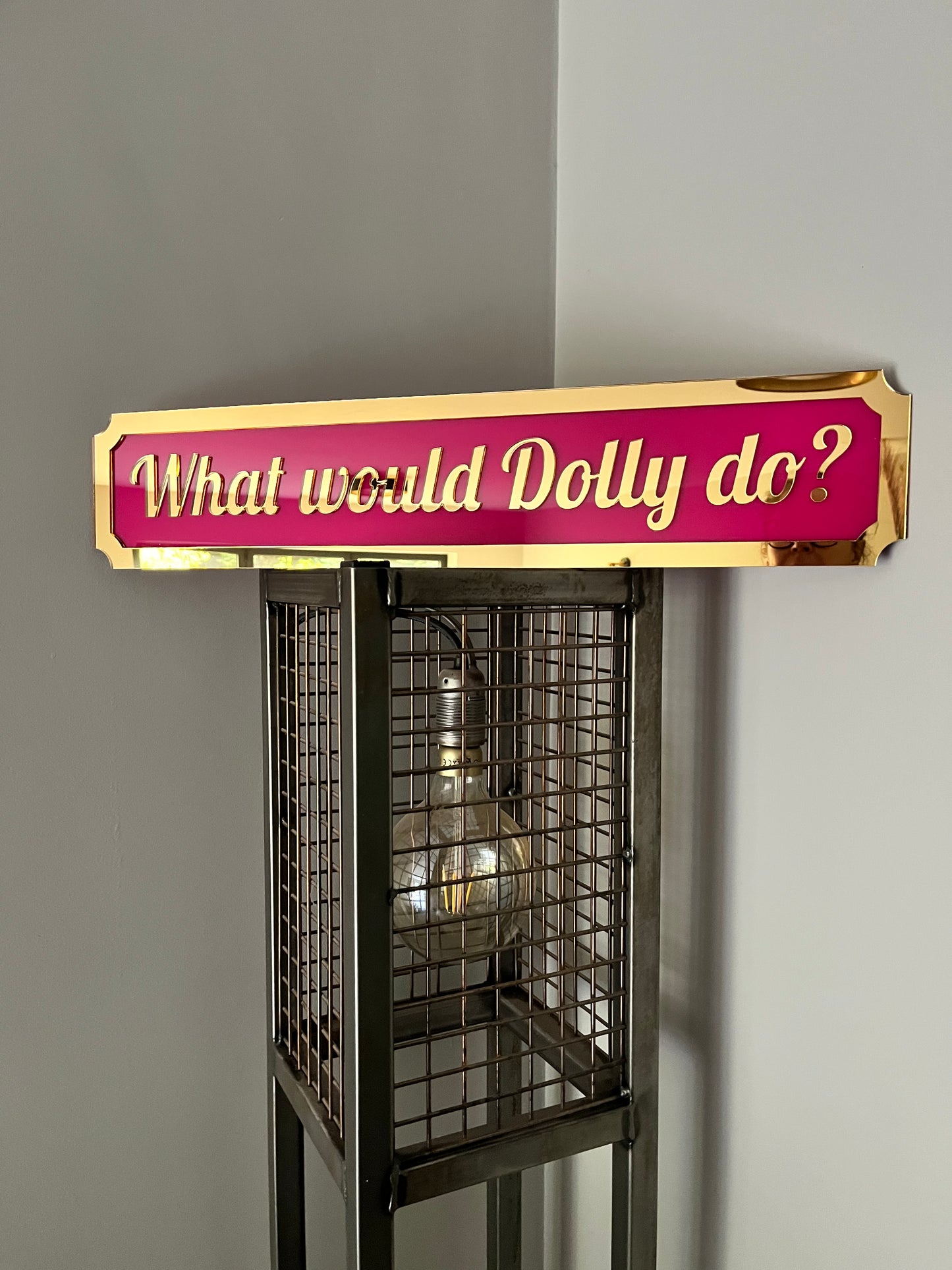 What would Dolly Do? Street style sign, wall decor.