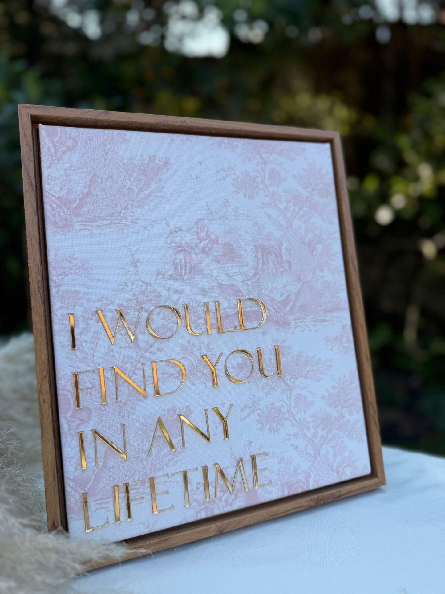 I Would Find You In Any Lifetime, Framed Canvas Art