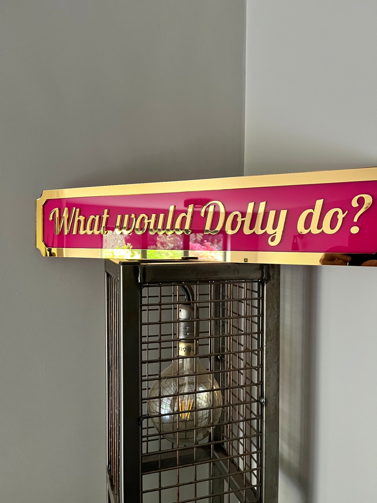 What would Dolly Do? Street style sign, wall decor.