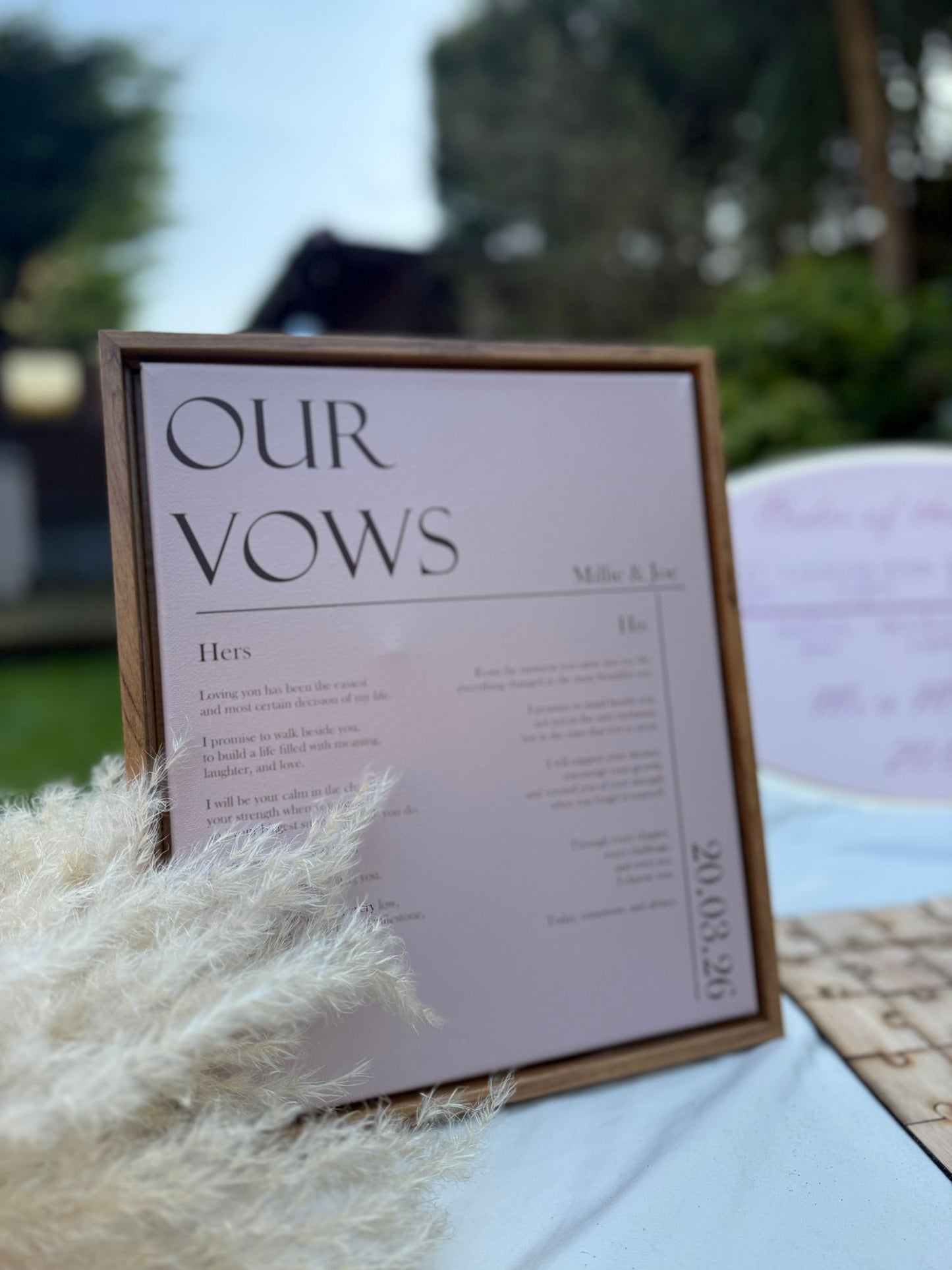 Personalised Wedding Vows