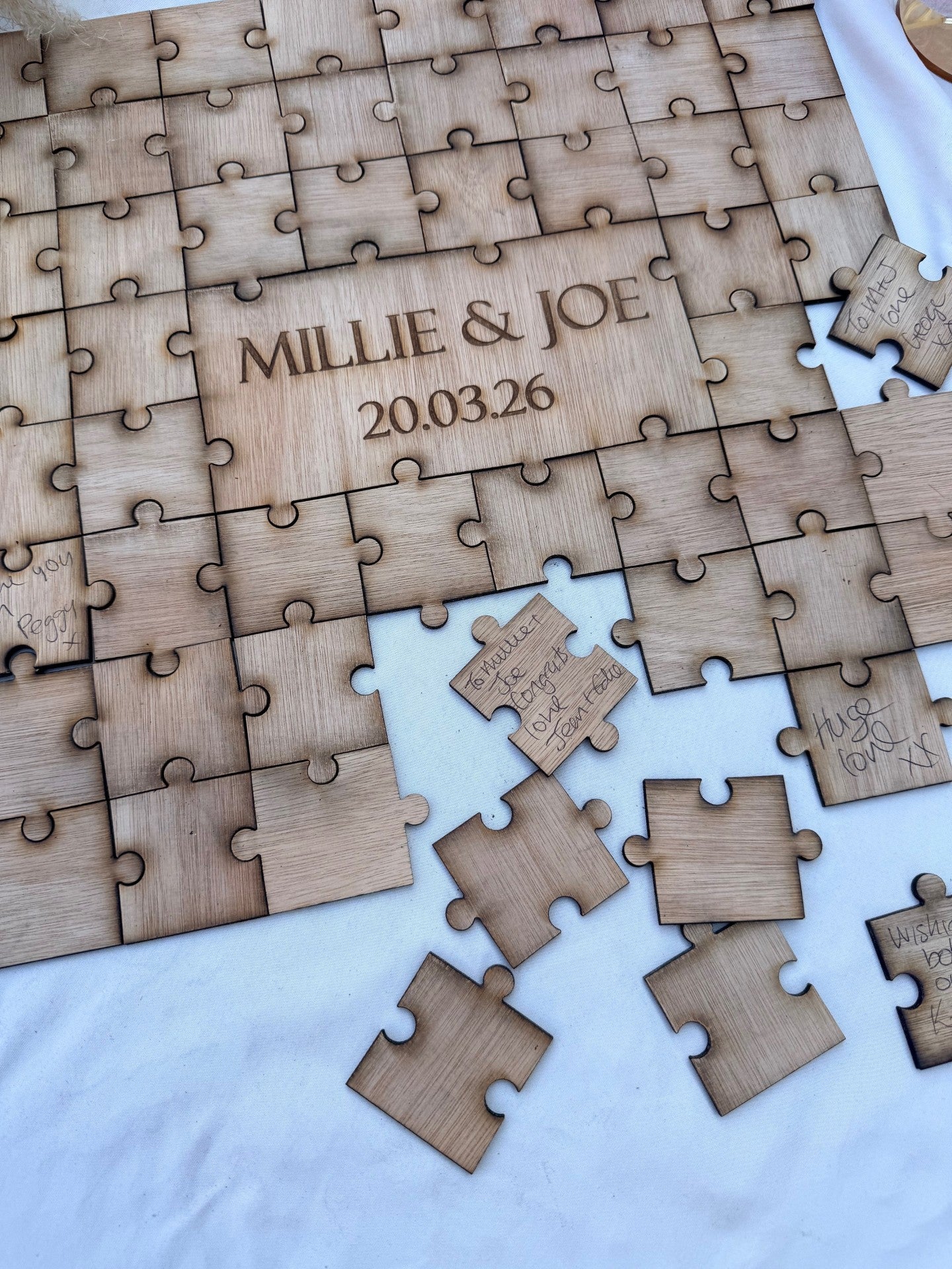 Personalised Wooden Wedding Guest Book