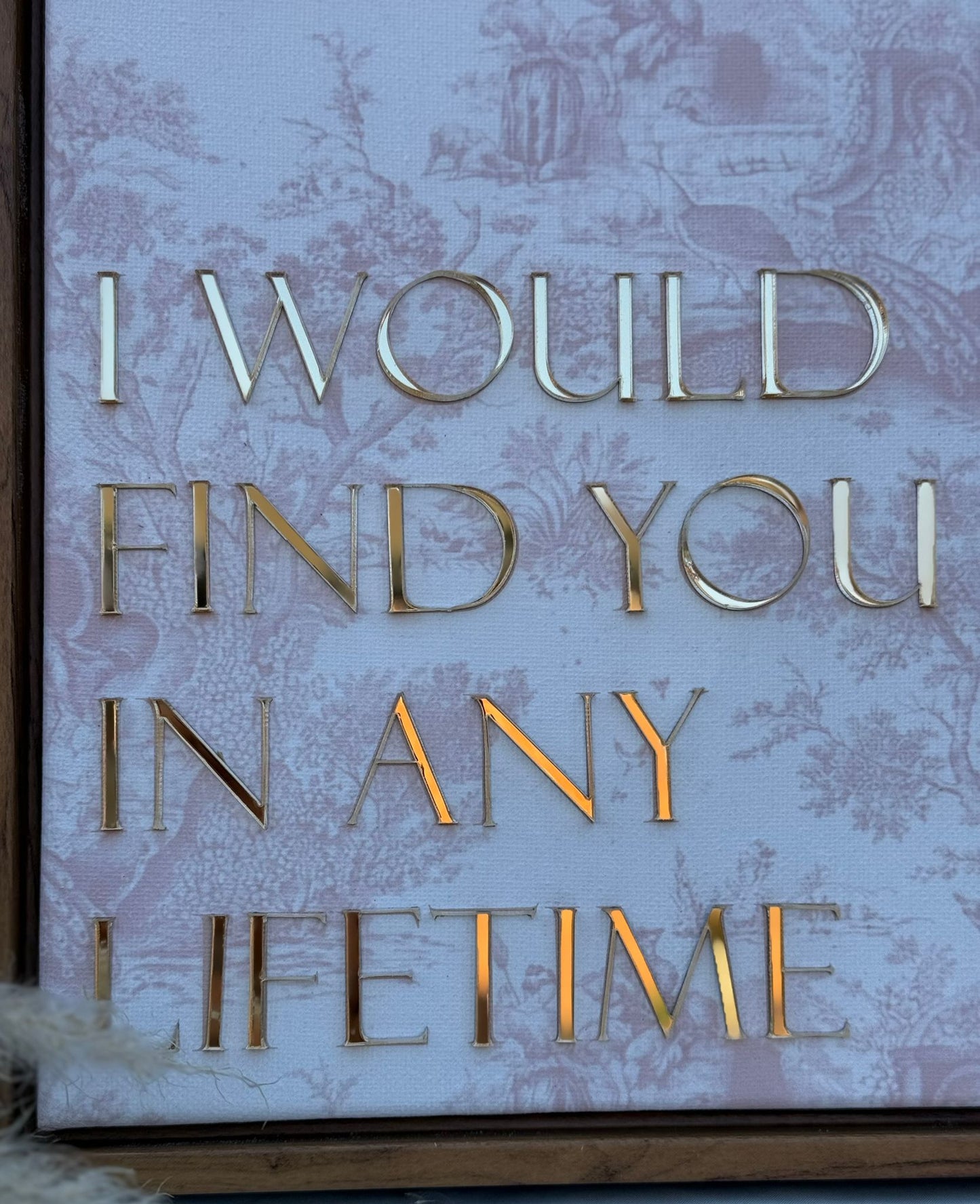 I Would Find You In Any Lifetime, Framed Canvas Art