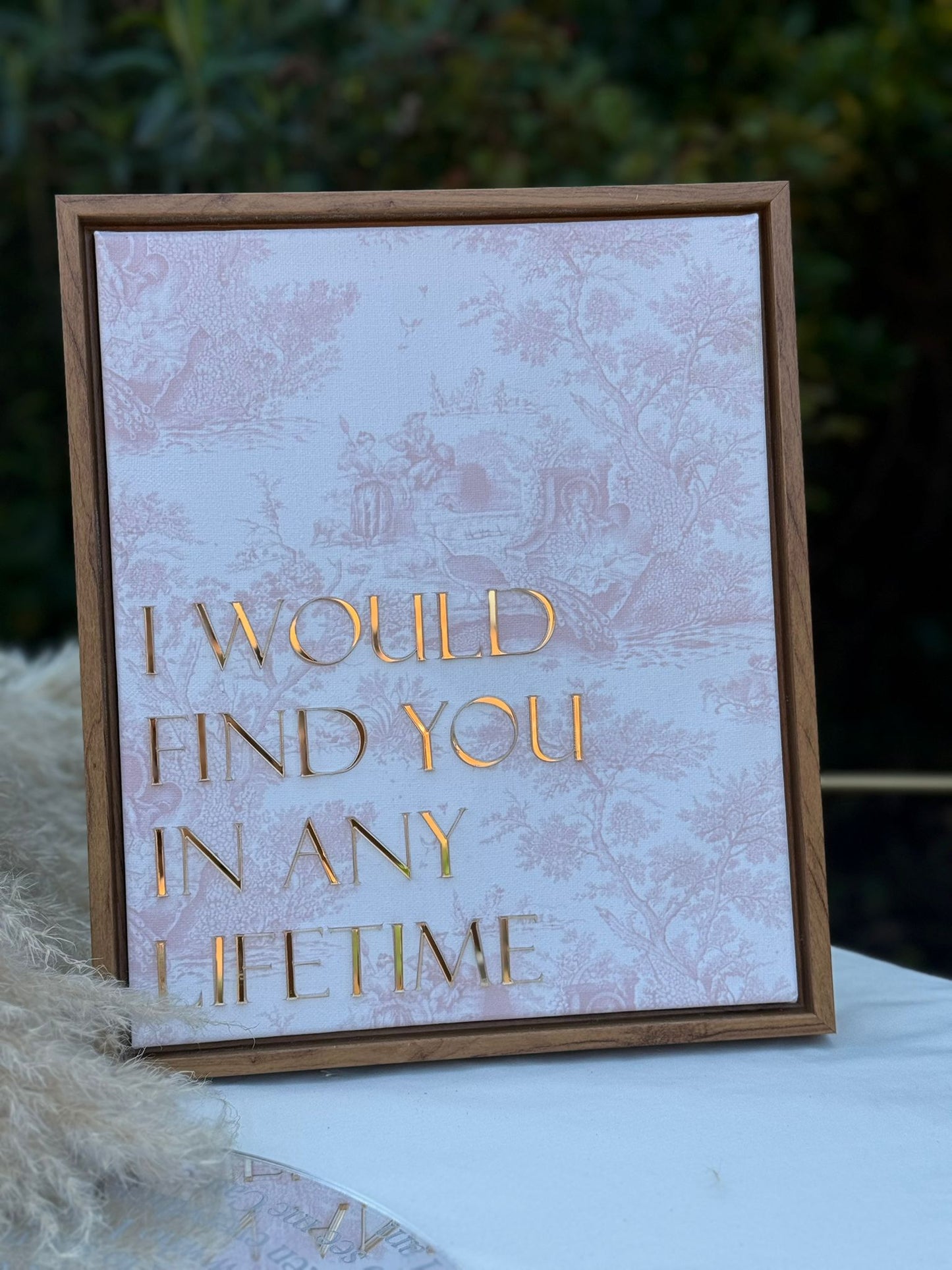 I Would Find You In Any Lifetime, Framed Canvas Art