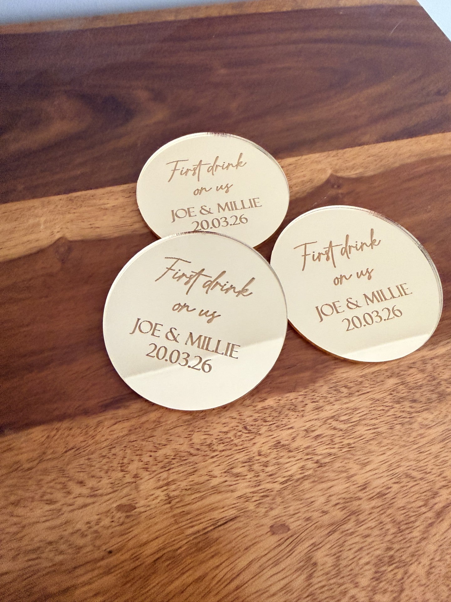Wedding Drinks Tokens