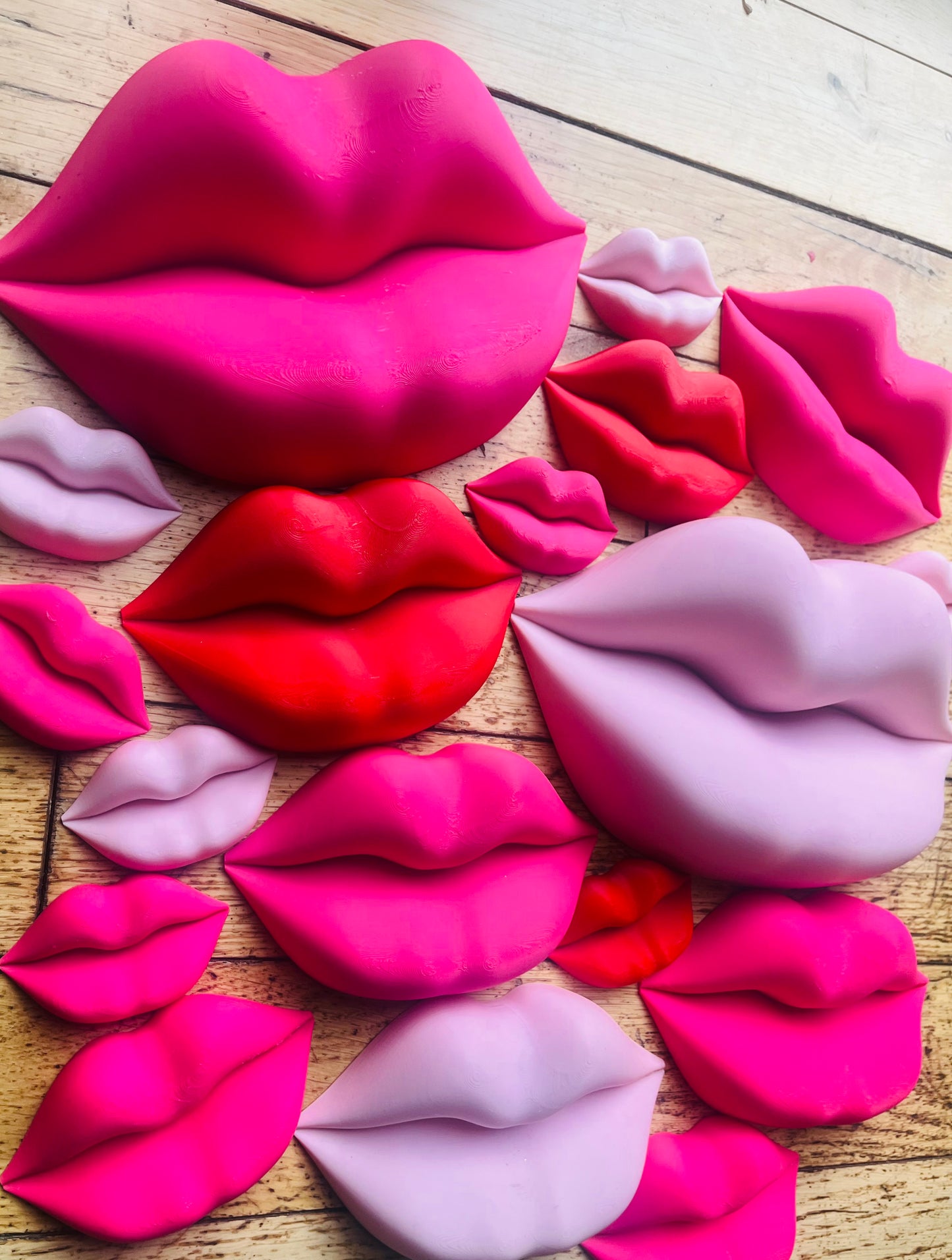 Bundle Offer - Set of 4 x 3D Wall Lips