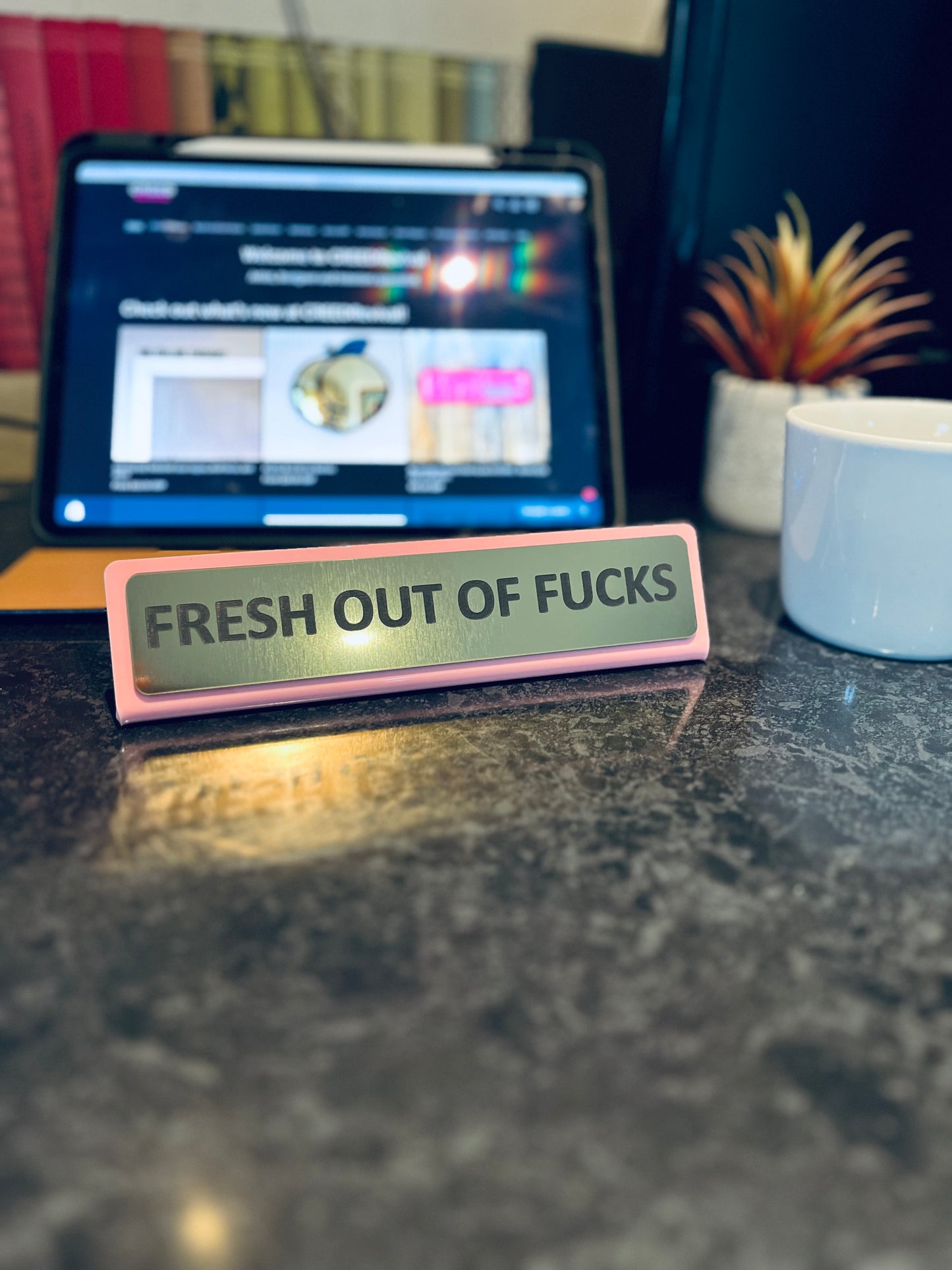 Funny Desk Signs - Choose a funny phrase!