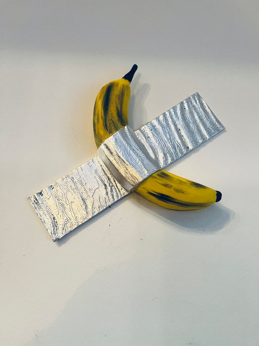 Duct Tape Banana 3D Wall Sculpture