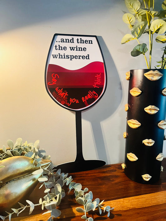 And Then The Wine Whispered - Mirror Wall Art