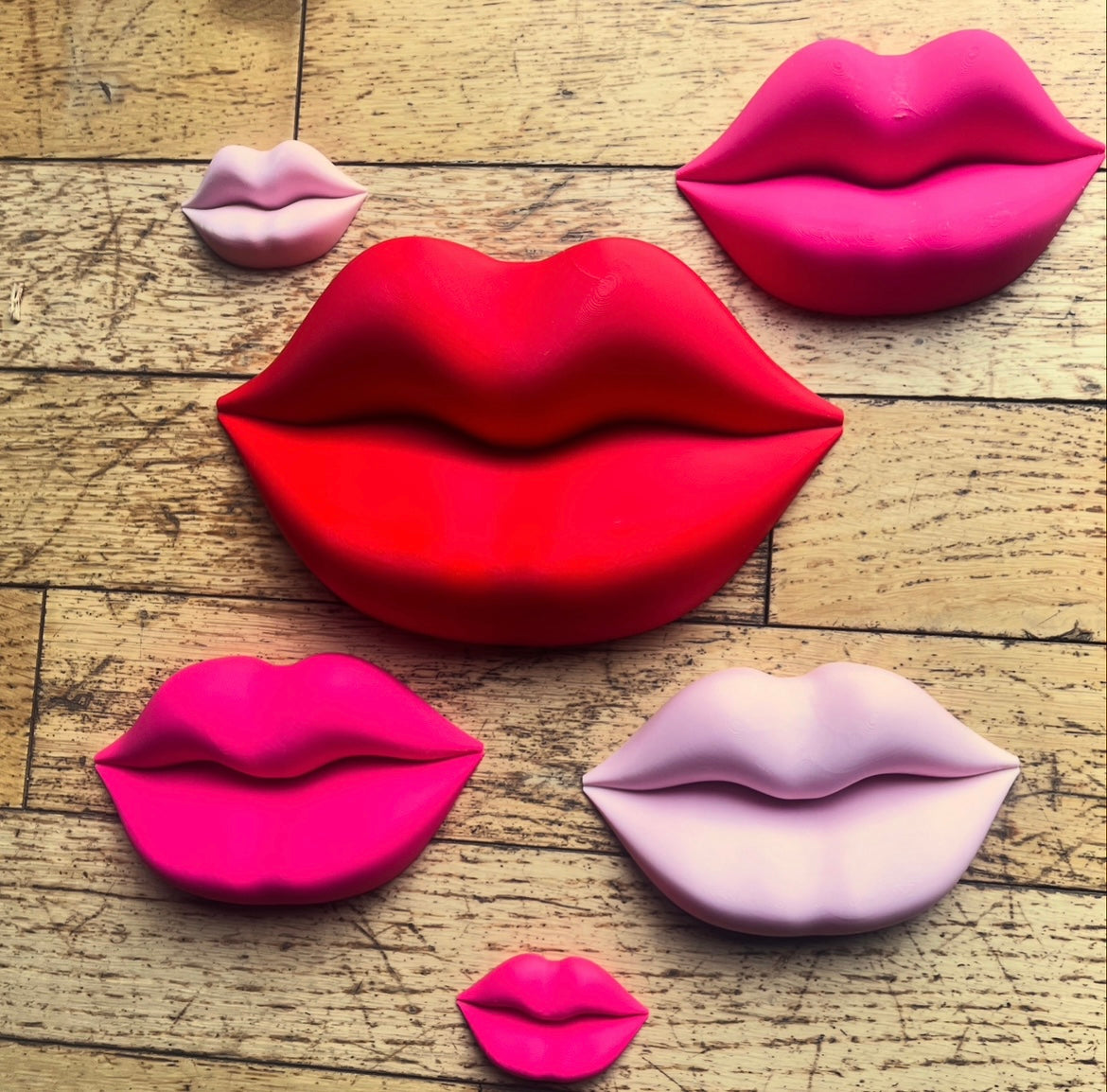 Bundle Offer - Set of 4 x 3D Wall Lips