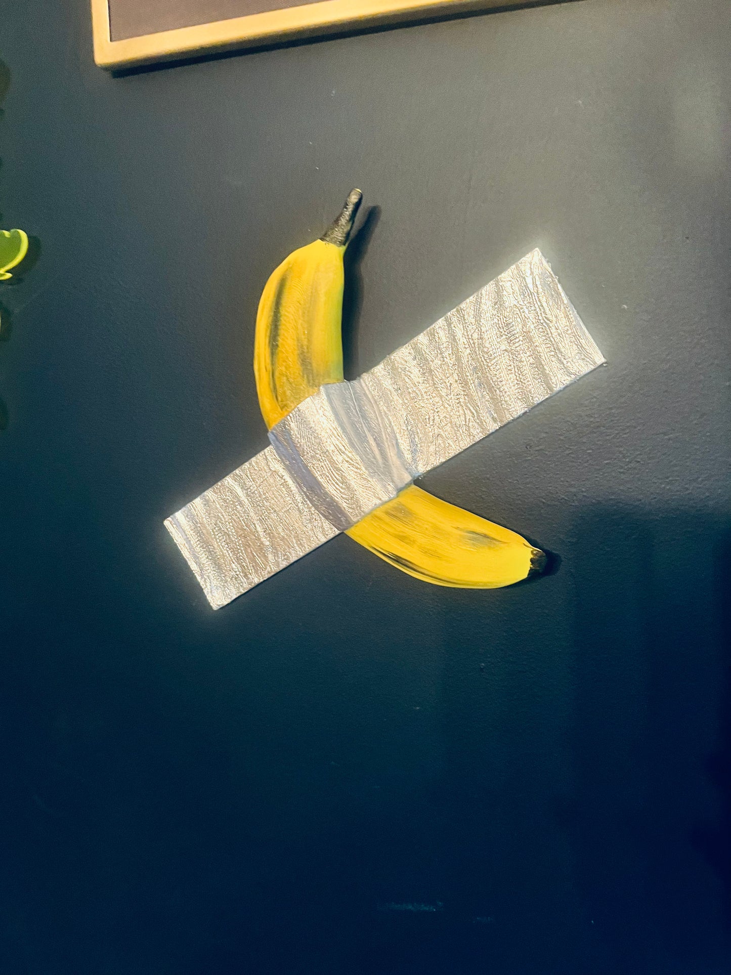 Duct Tape Banana 3D Wall Sculpture