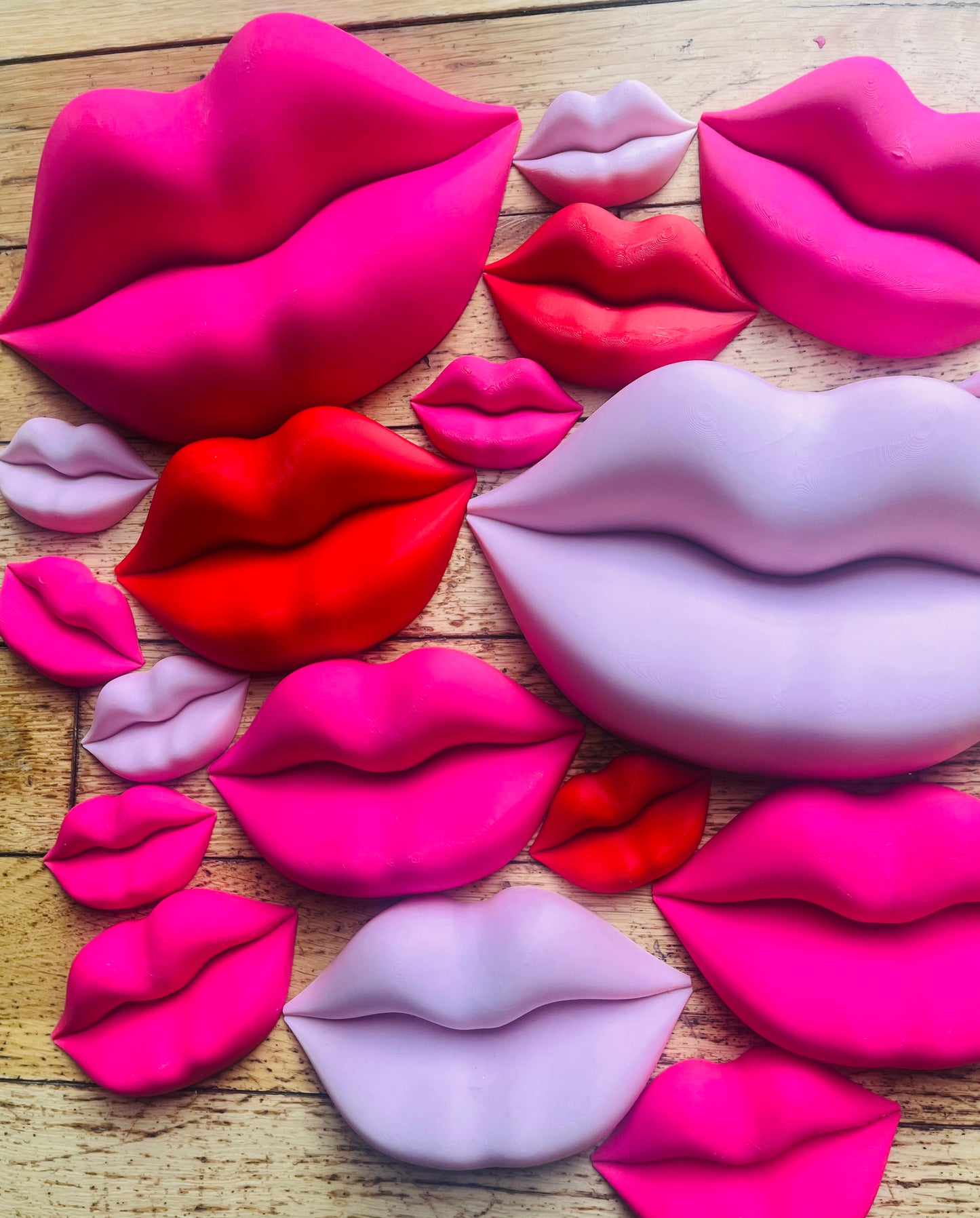 Bundle Offer - Set of 4 x 3D Wall Lips