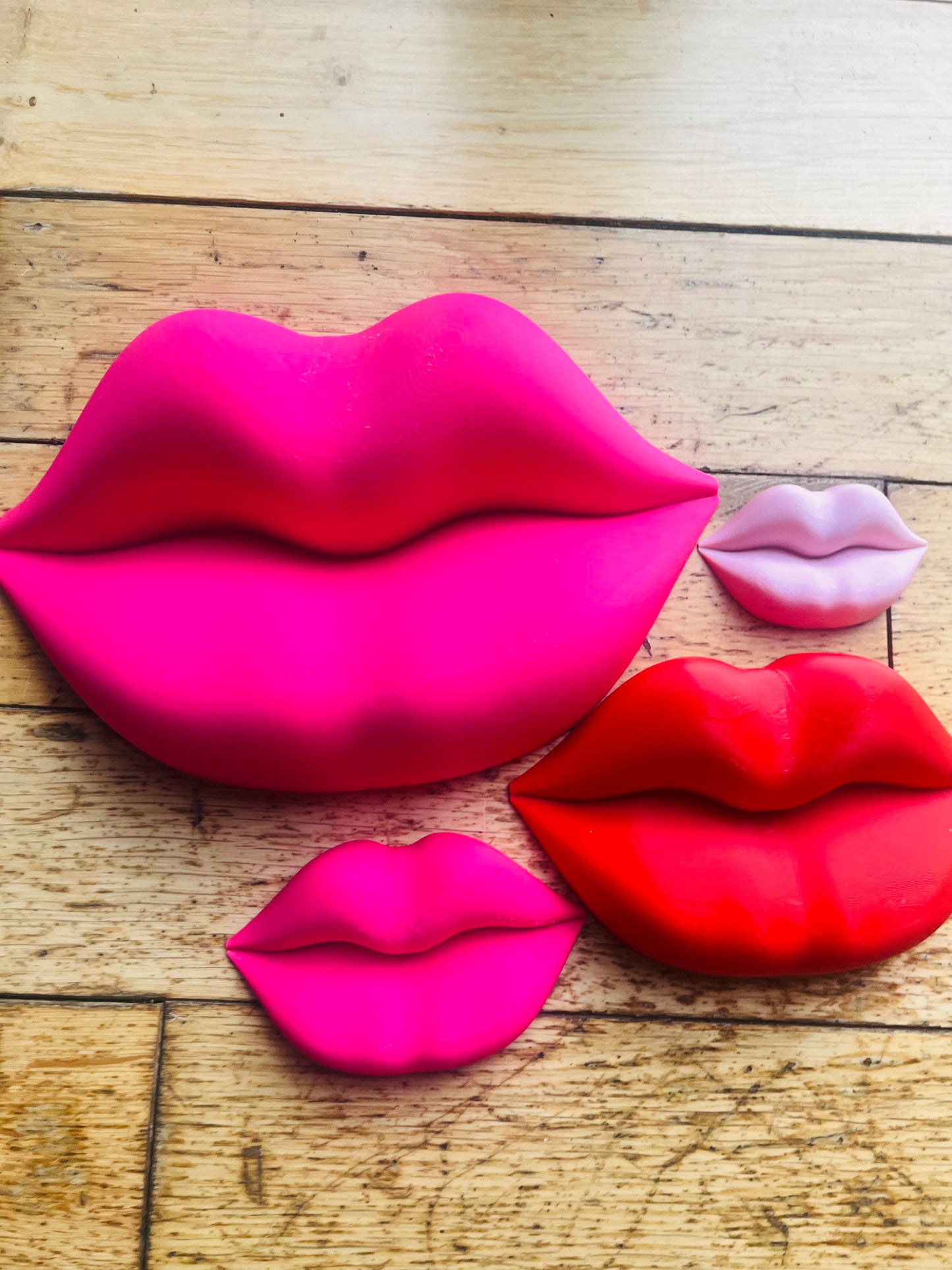 Bundle Offer - Set of 4 x 3D Wall Lips