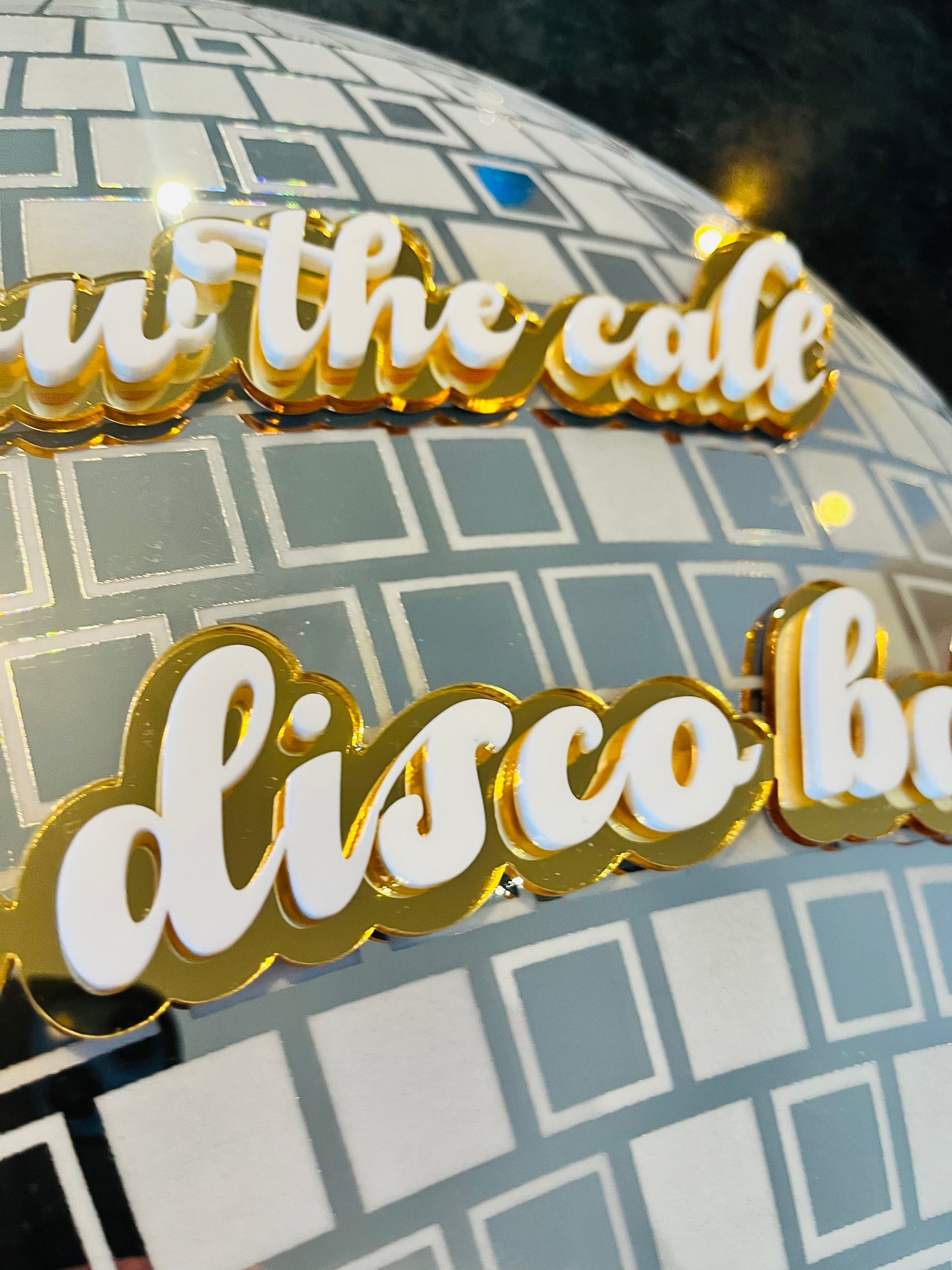 Follow The Call to The Disco Ball! - Mirrored Wall Decor