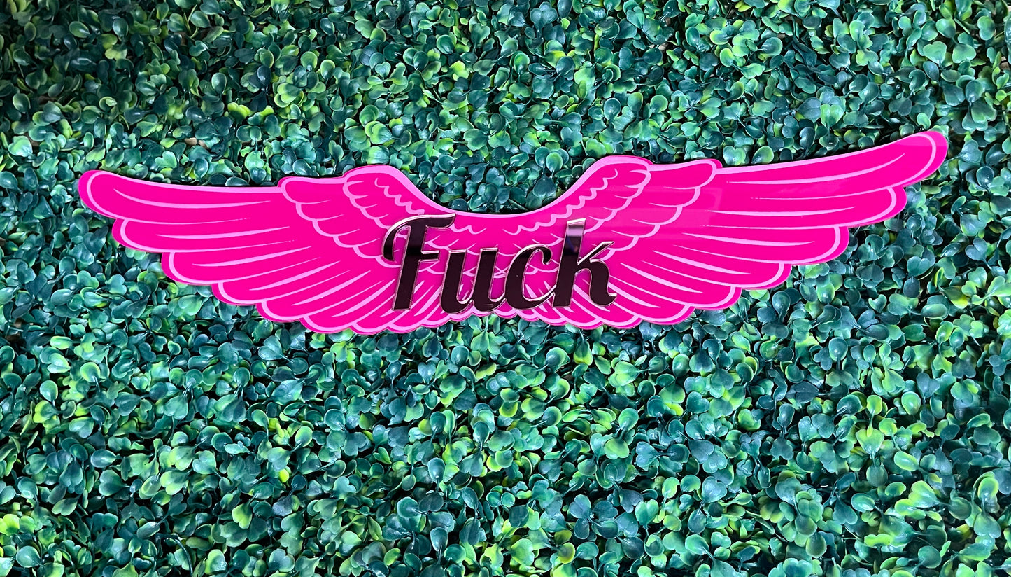 Flying Fuck Wall Decor