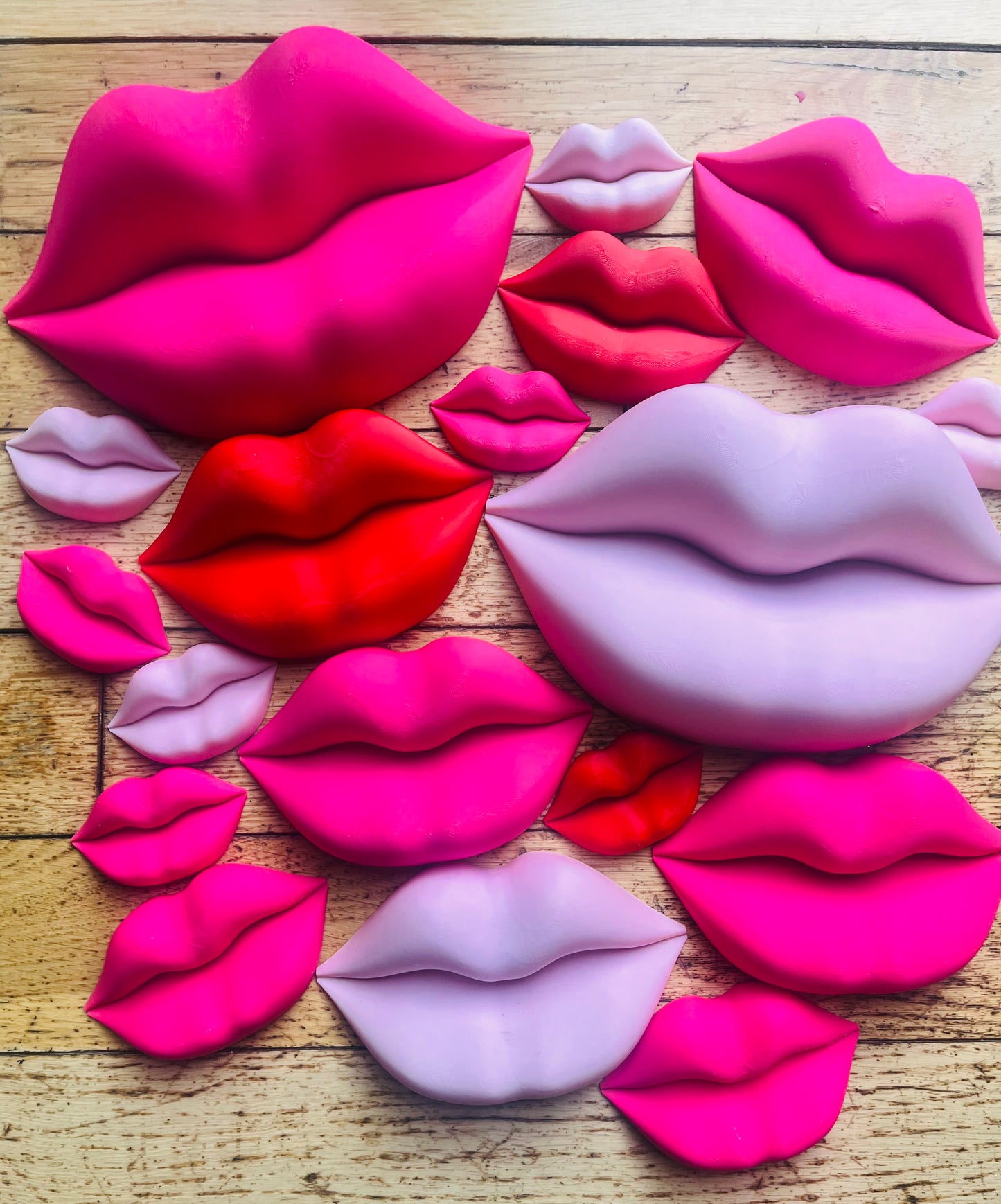 Bundle Offer - Set of 4 x 3D Wall Lips