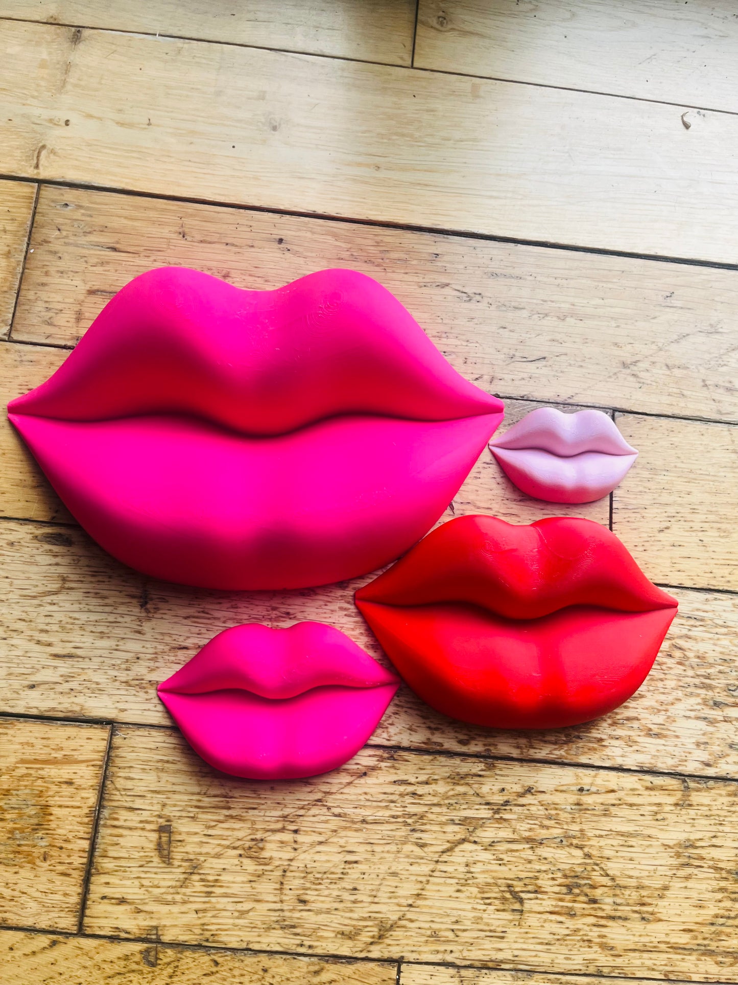 Bundle Offer - Set of 4 x 3D Wall Lips