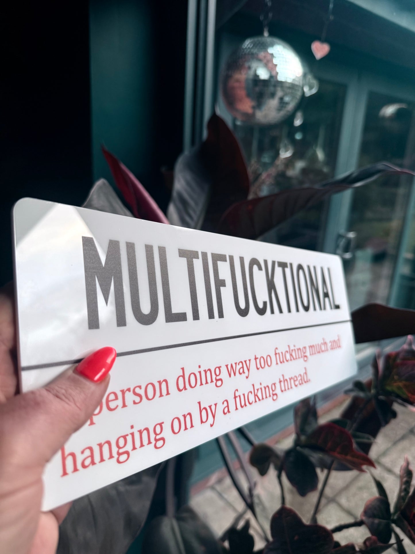 MULTIFUCKTIONAL Wall Sign