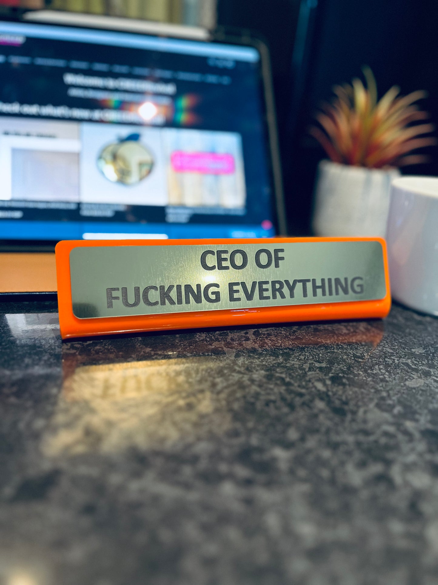 Funny Desk Signs - Choose a funny phrase!