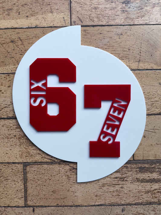 Viral Six Seven Acrylic Wall Art