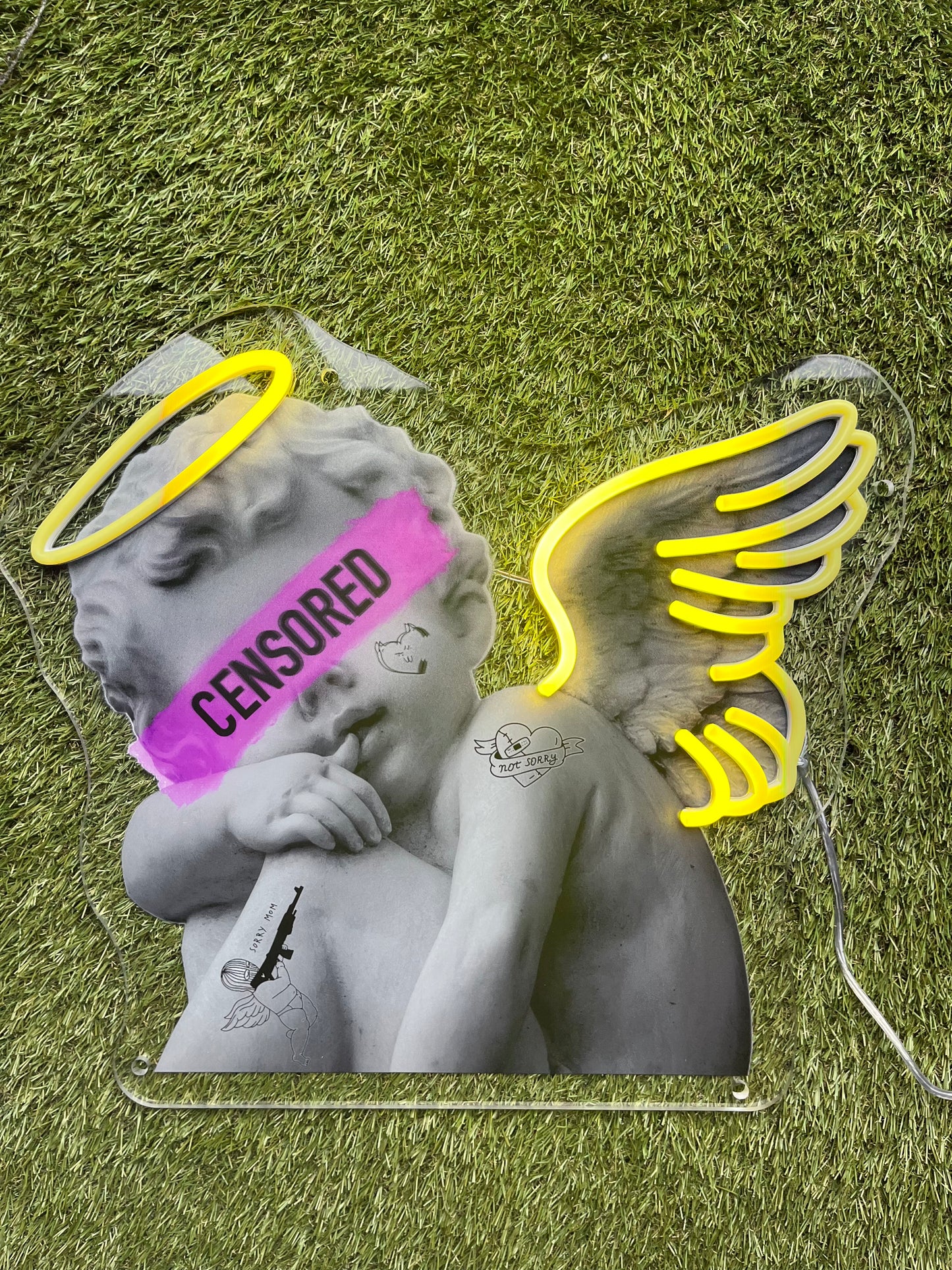 Rebel Cupid Neon Art