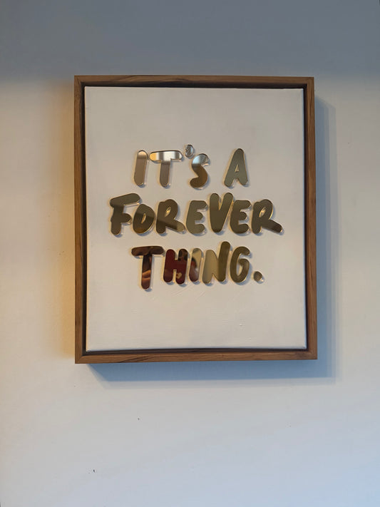 It's A Forever Thing, Hand Finished Framed Canvas Art