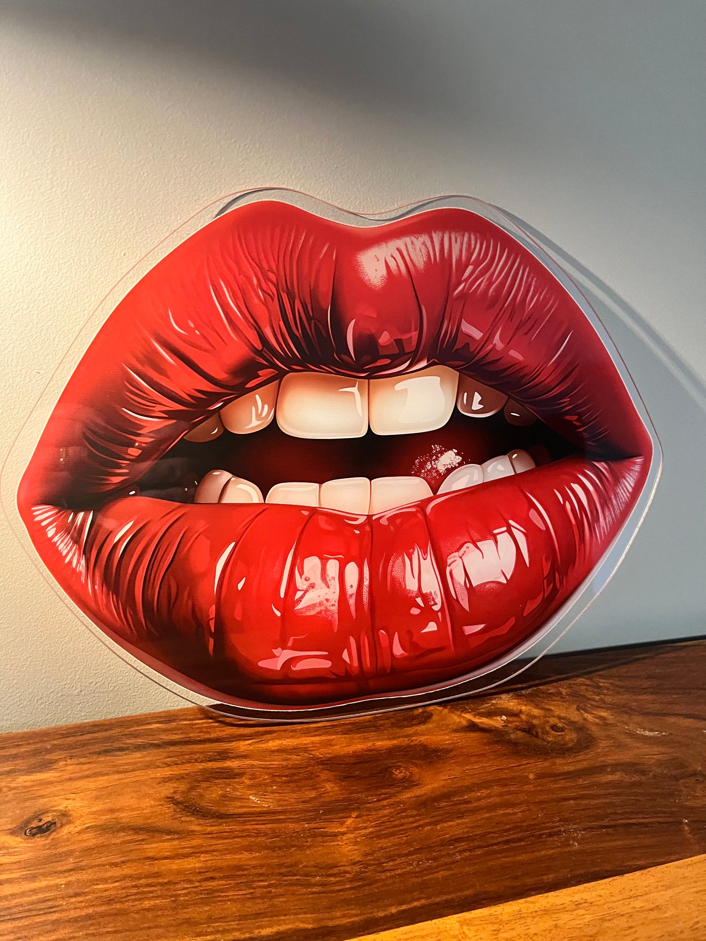 SAMPLE - HOT Lips - Printed Acrylic Wall Art