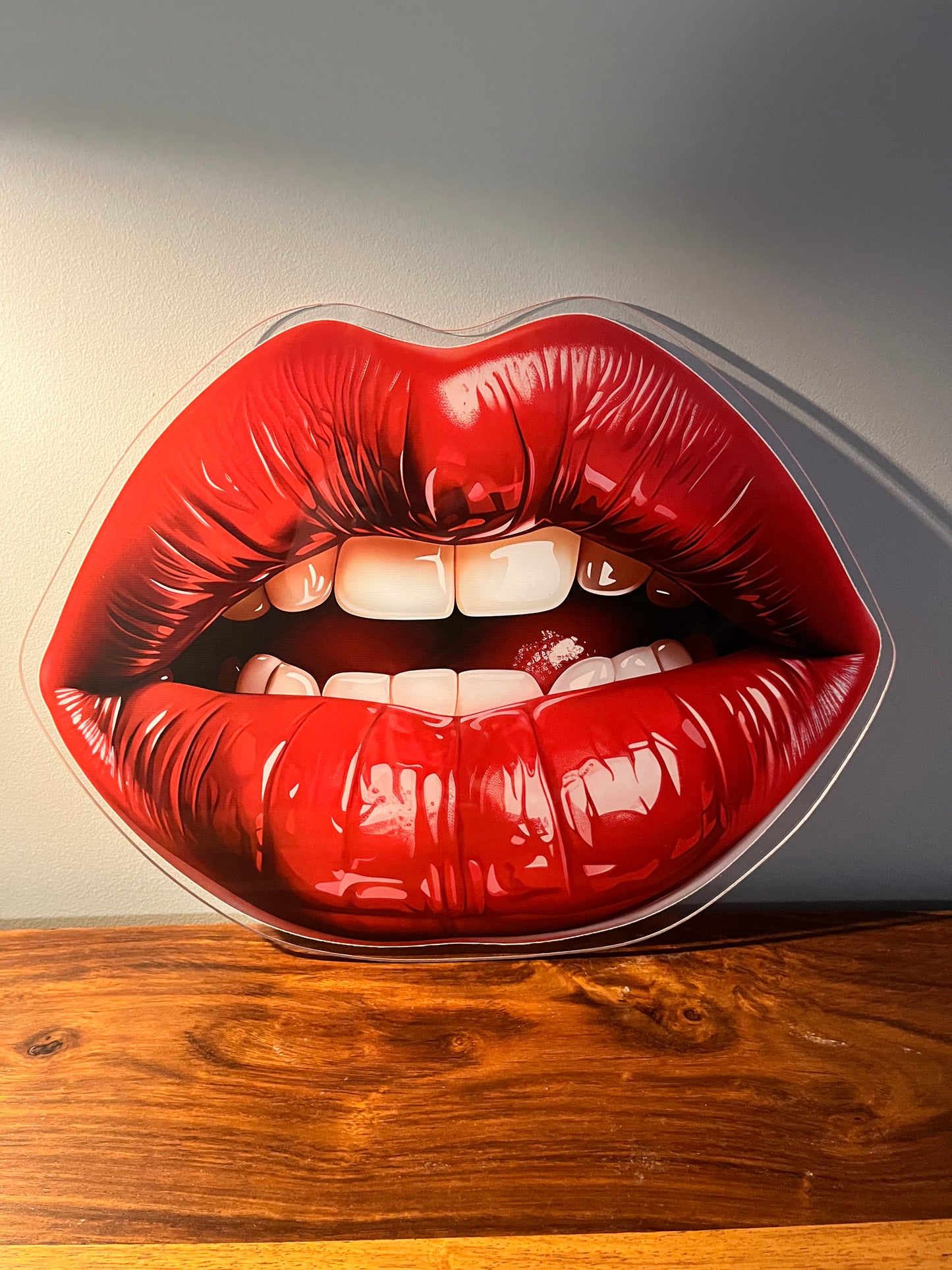 SAMPLE - HOT Lips - Printed Acrylic Wall Art