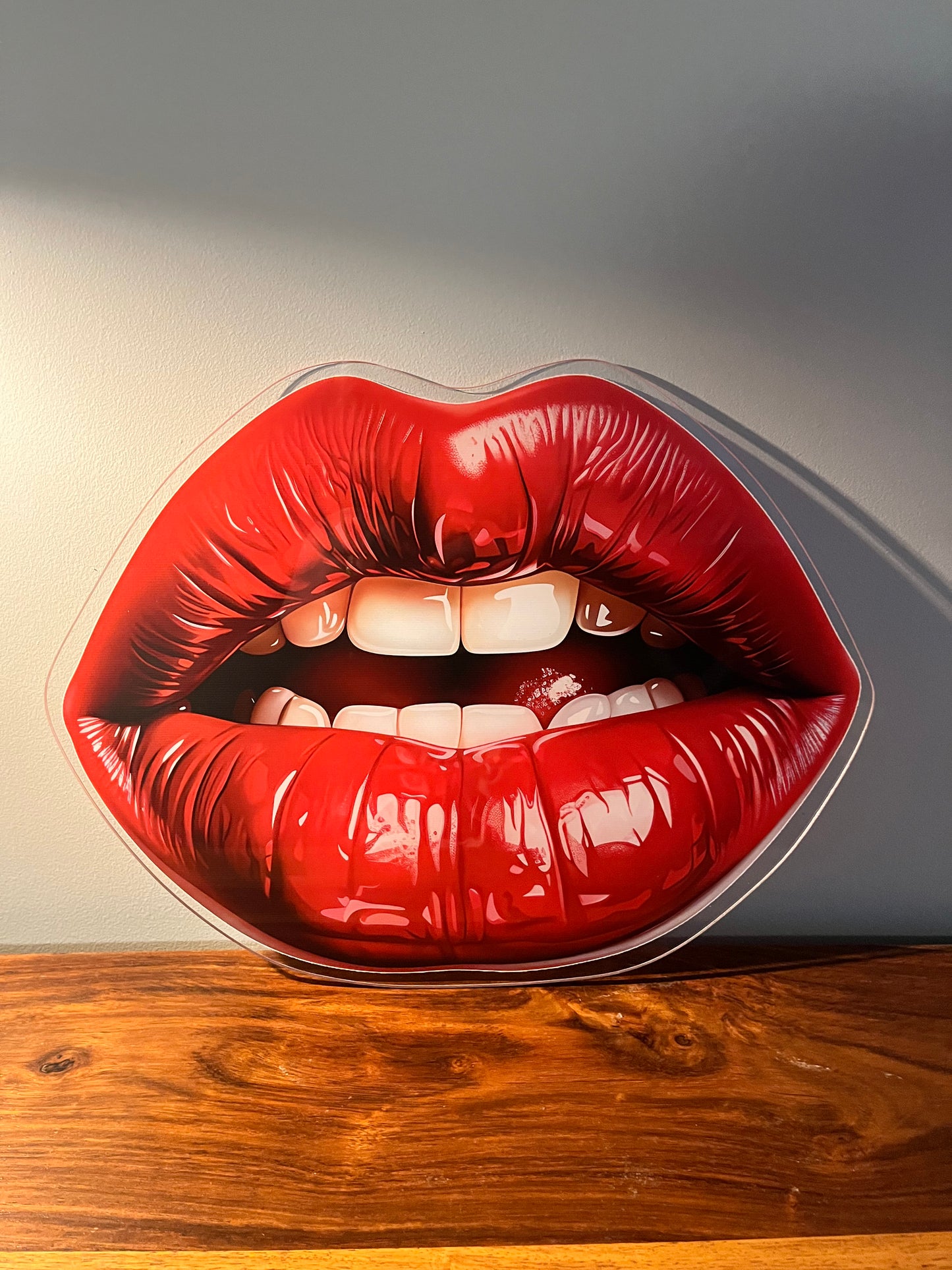 SAMPLE - HOT Lips - Printed Acrylic Wall Art