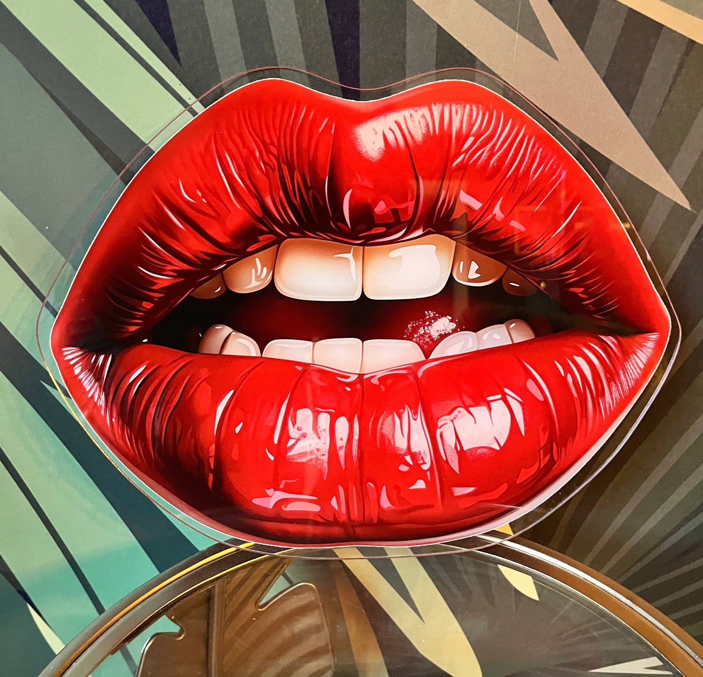 SAMPLE - HOT Lips - Printed Acrylic Wall Art