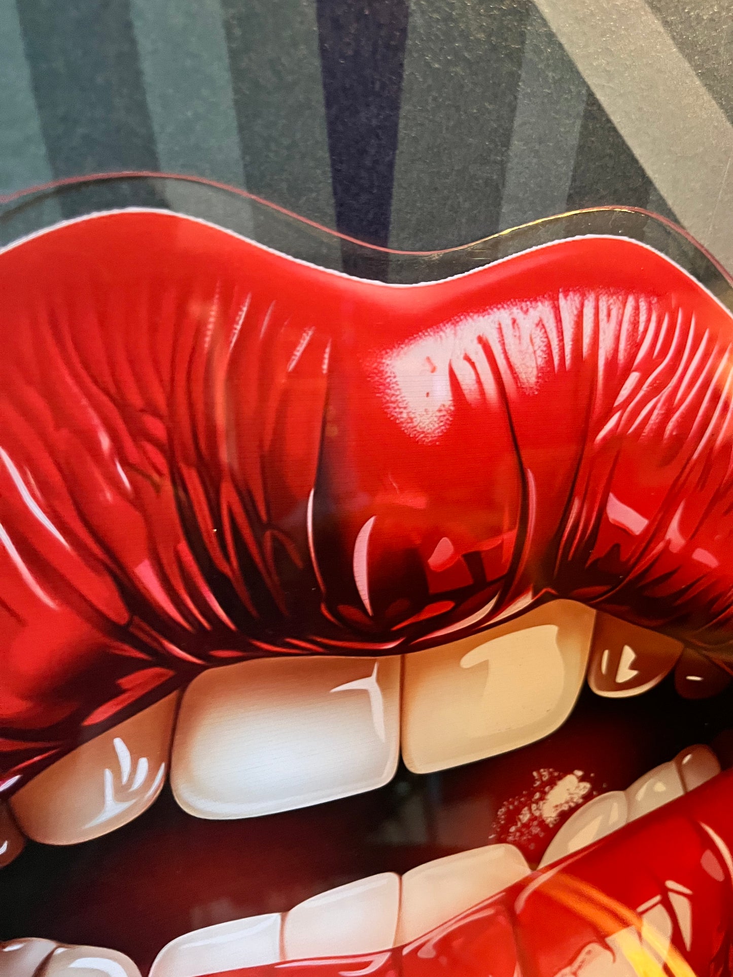 SAMPLE - HOT Lips - Printed Acrylic Wall Art