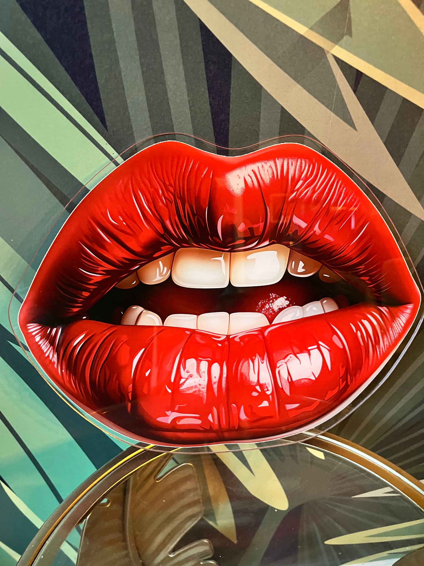 SAMPLE - HOT Lips - Printed Acrylic Wall Art