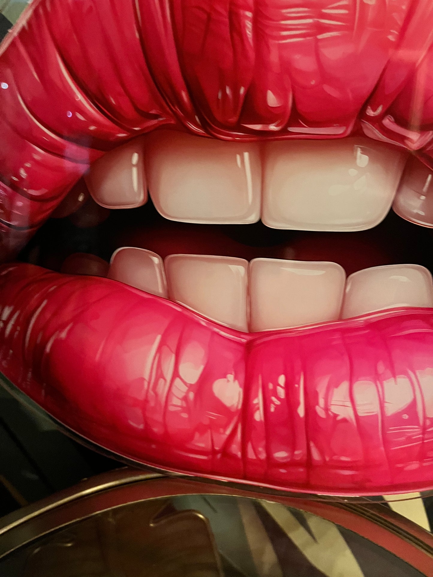 HOT Pink Lips - Printed Acrylic Wall Art