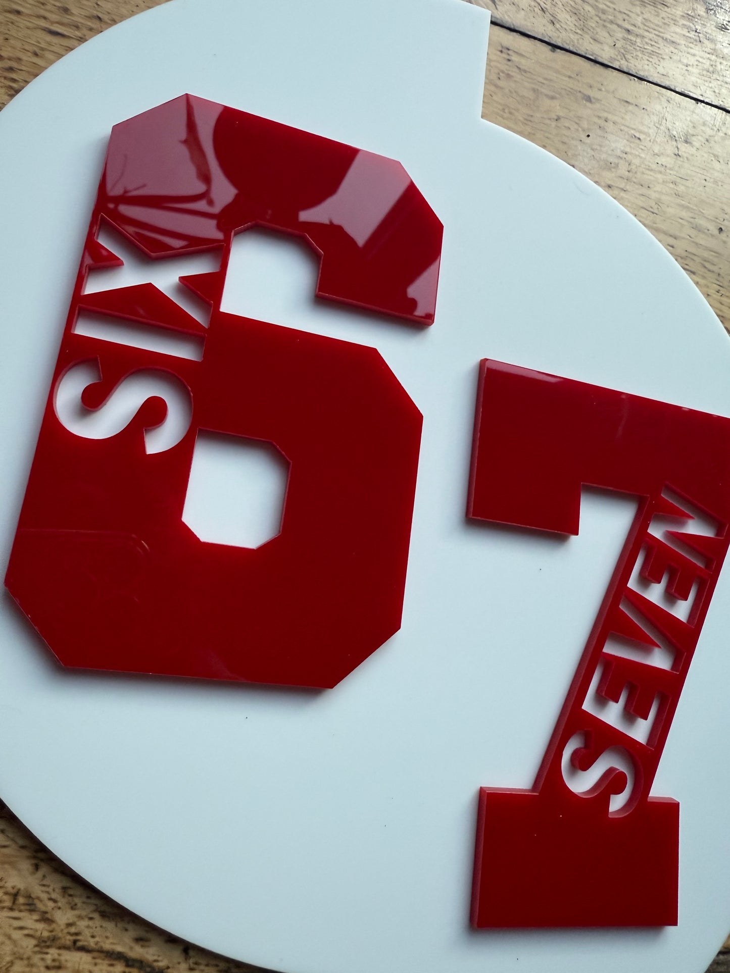 Viral Six Seven Acrylic Wall Art