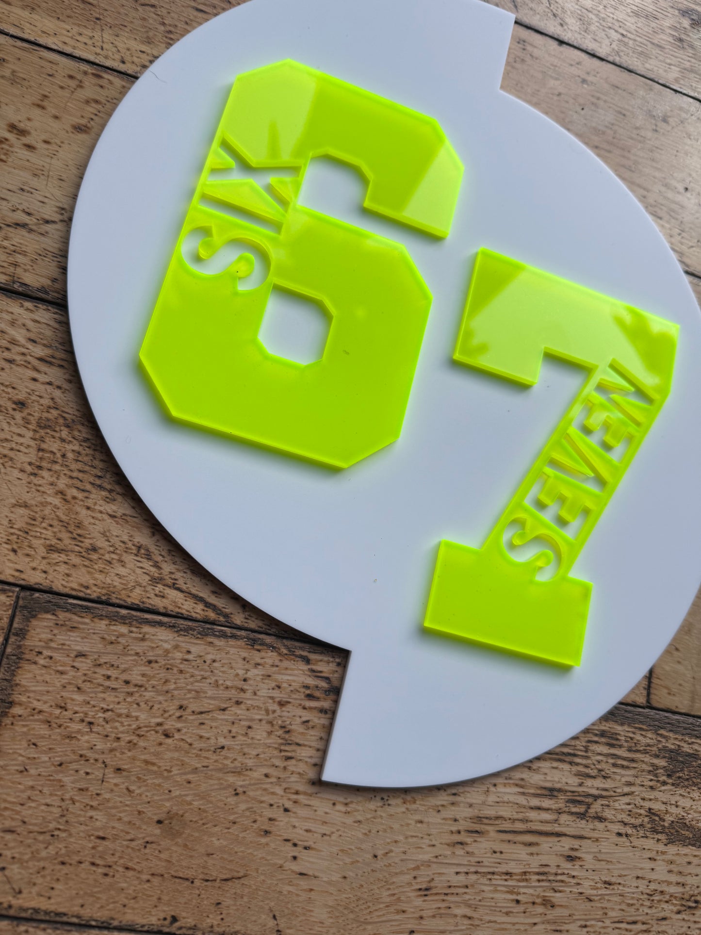 Viral Six Seven Acrylic Wall Art