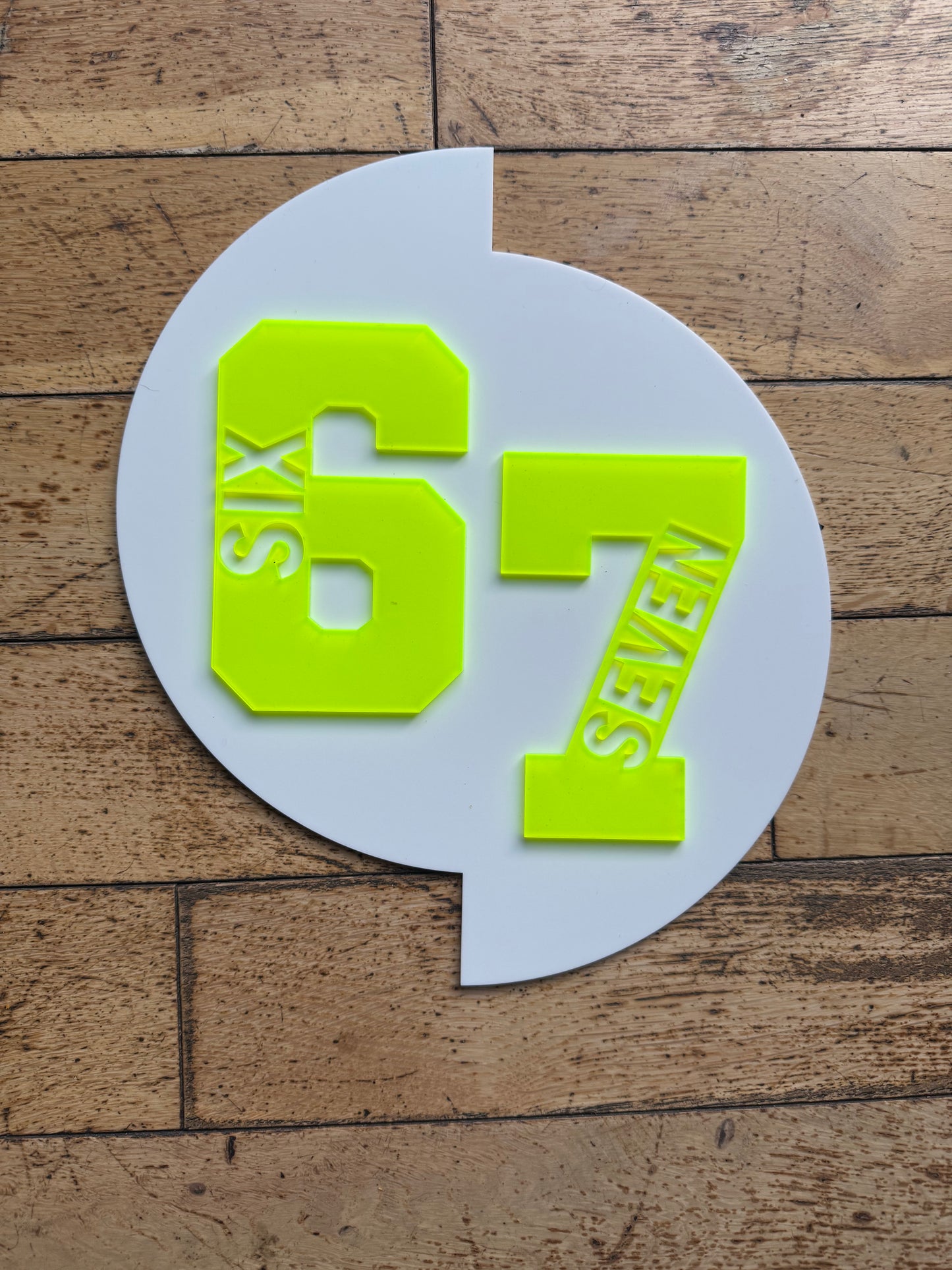 Viral Six Seven Acrylic Wall Art