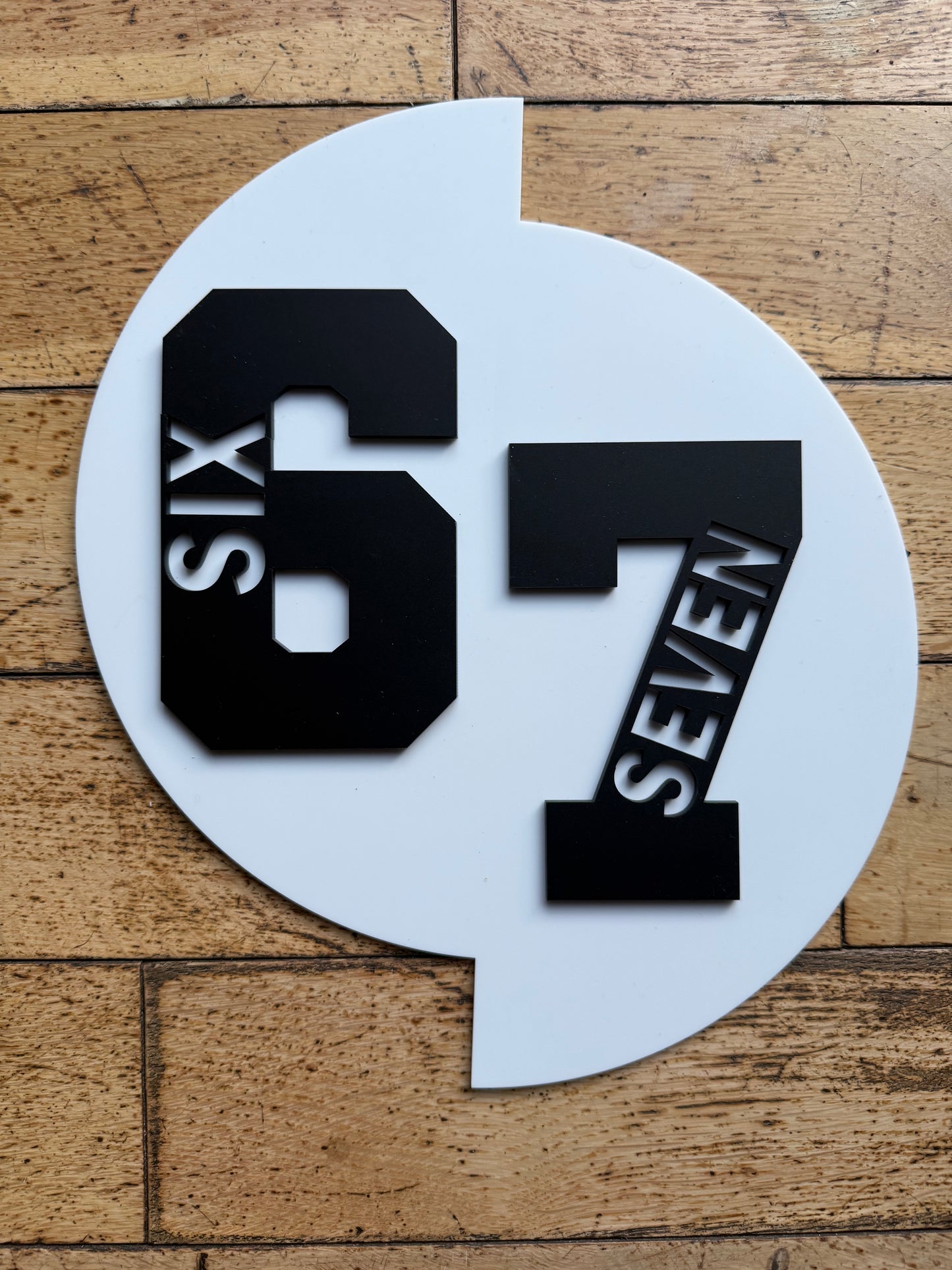 Viral Six Seven Acrylic Wall Art