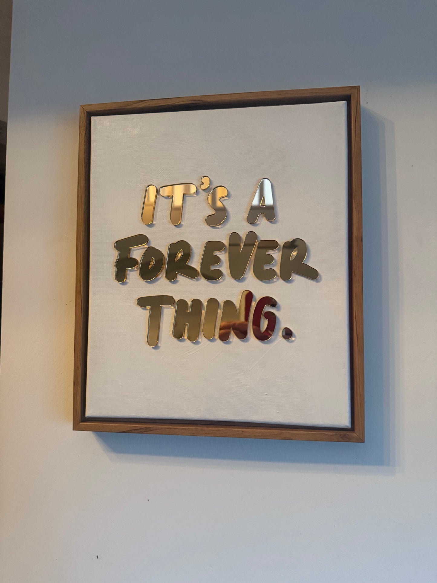 It's A Forever Thing, Hand Finished Framed Canvas Art